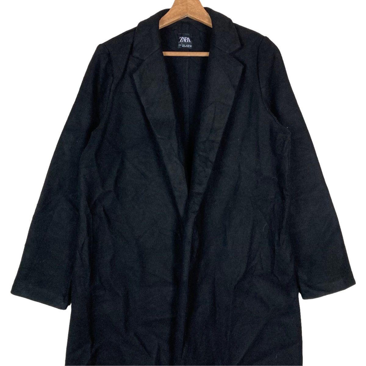 Zara Zara Plain Buttonless Womenswear Long Cardigan Trench Coat Size L / US 10 / IT 46 - 2 Thumbnail