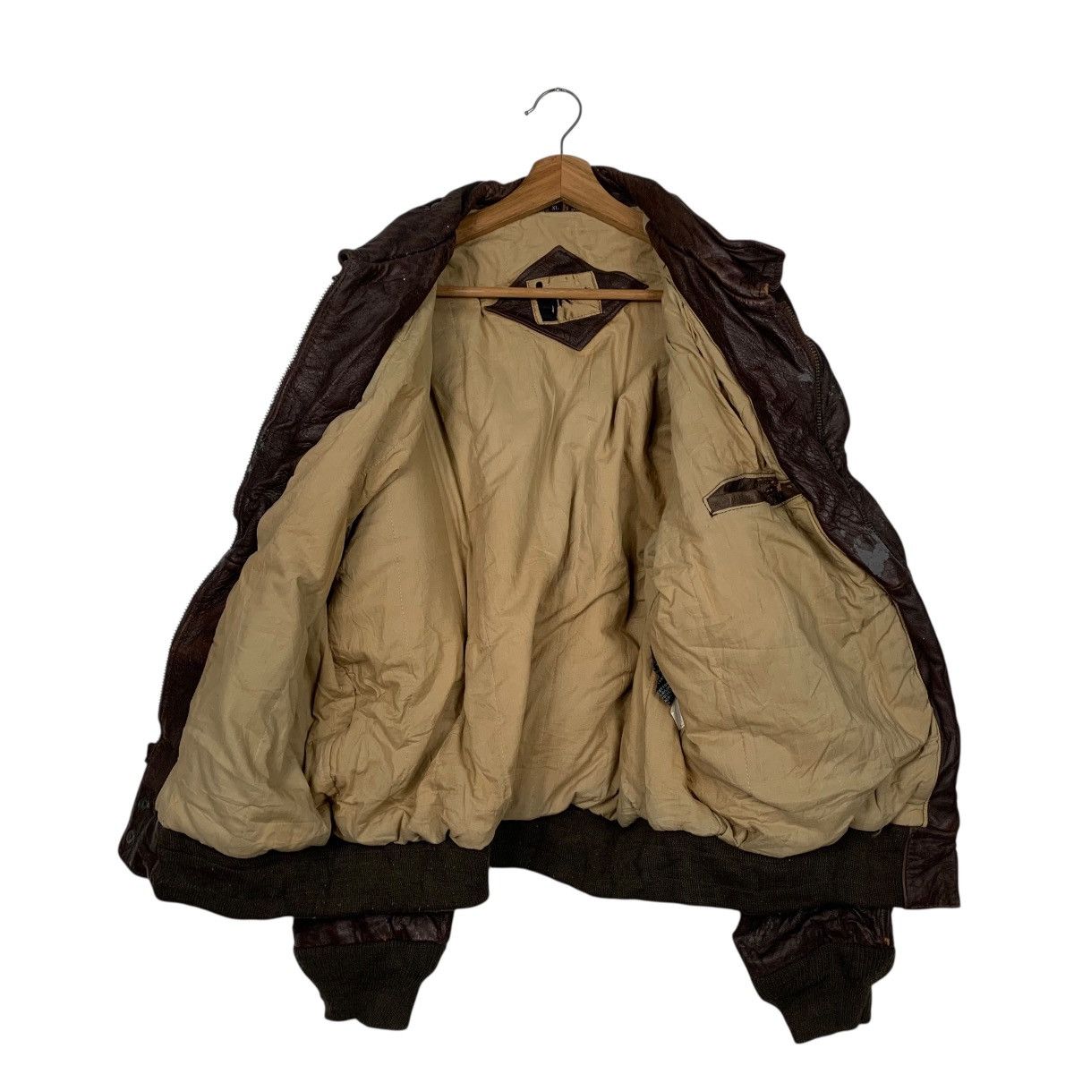 Japanese Brand Japanese Brand Rage Military Leather Jacket Size US L / EU 52-54 / 3 - 10 Thumbnail