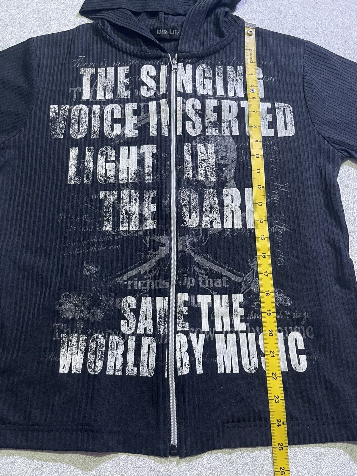 Hysteric Glamour Y2K MILD LIFE short tshirt full ziper motif ifsix LGB style Size US M / EU 48-50 / 2 - 8 Thumbnail
