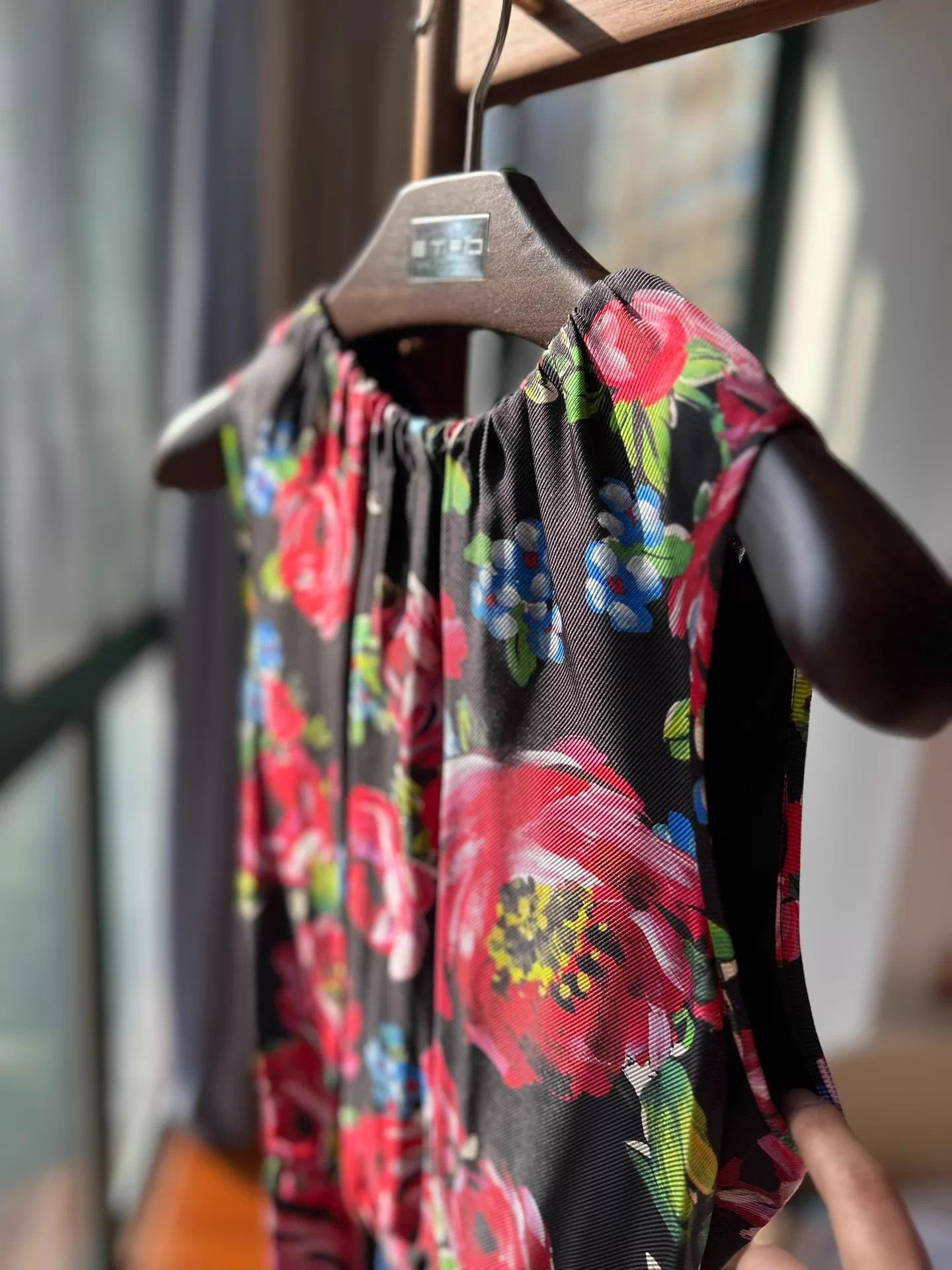 Dsquared2 D2 patterned silk dress size 38 like new Size XS / US 0-2 / IT 36-38 - 2 Thumbnail