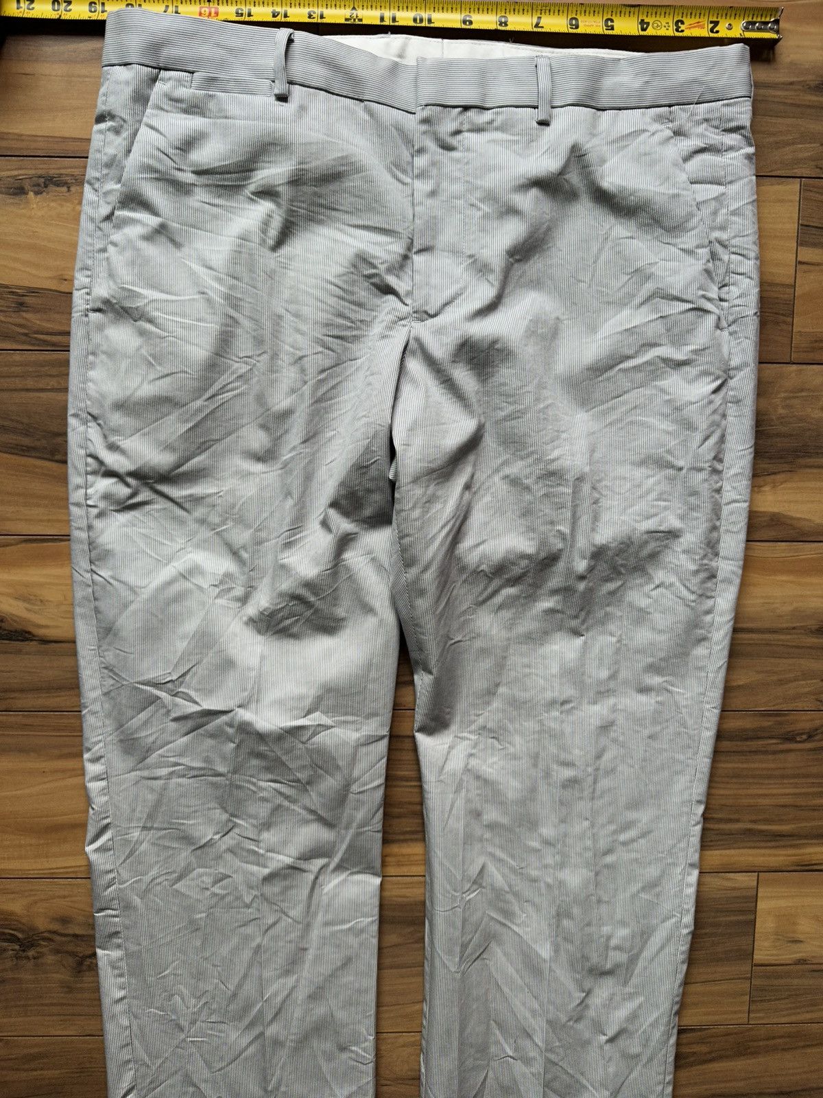 Express Men's Gray Pants Size US 34 / EU 50 - 3 Thumbnail