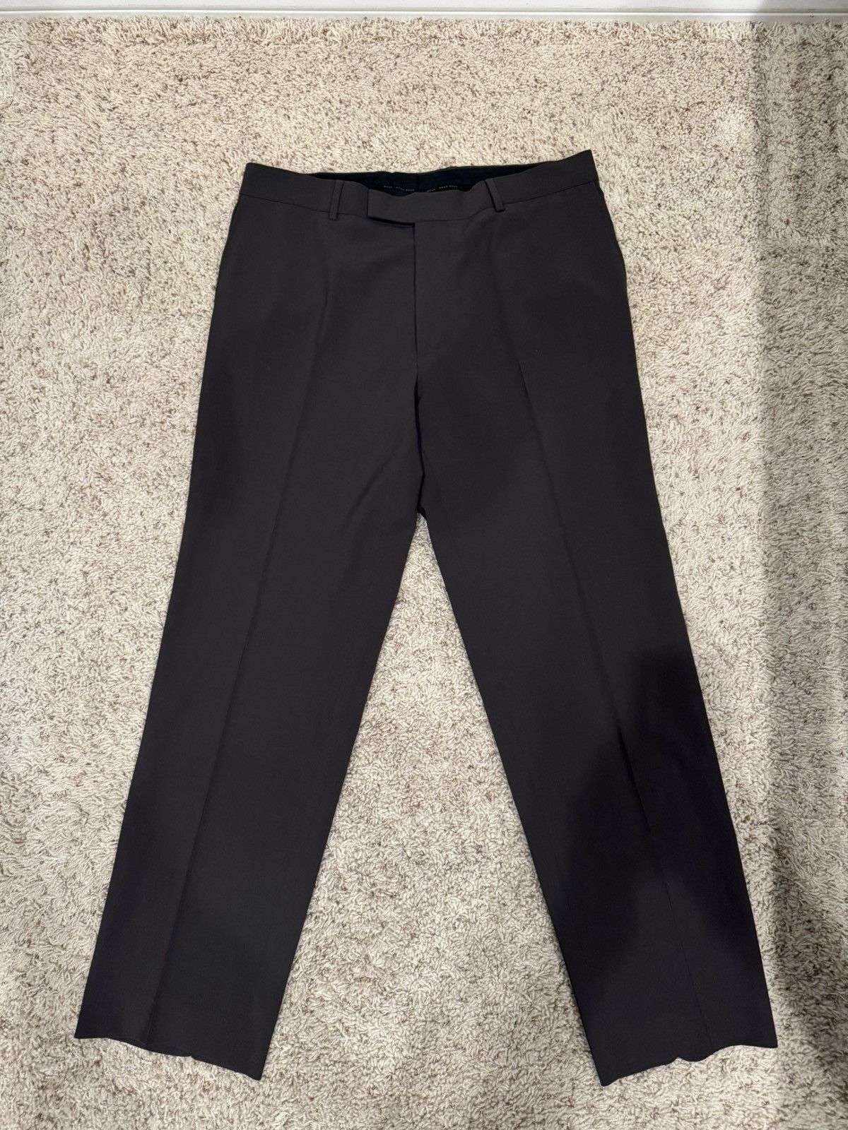 Hugo Boss Hugo Boss Wool Trousers Dark Olive 36R Size 36R - 1 Thumbnail