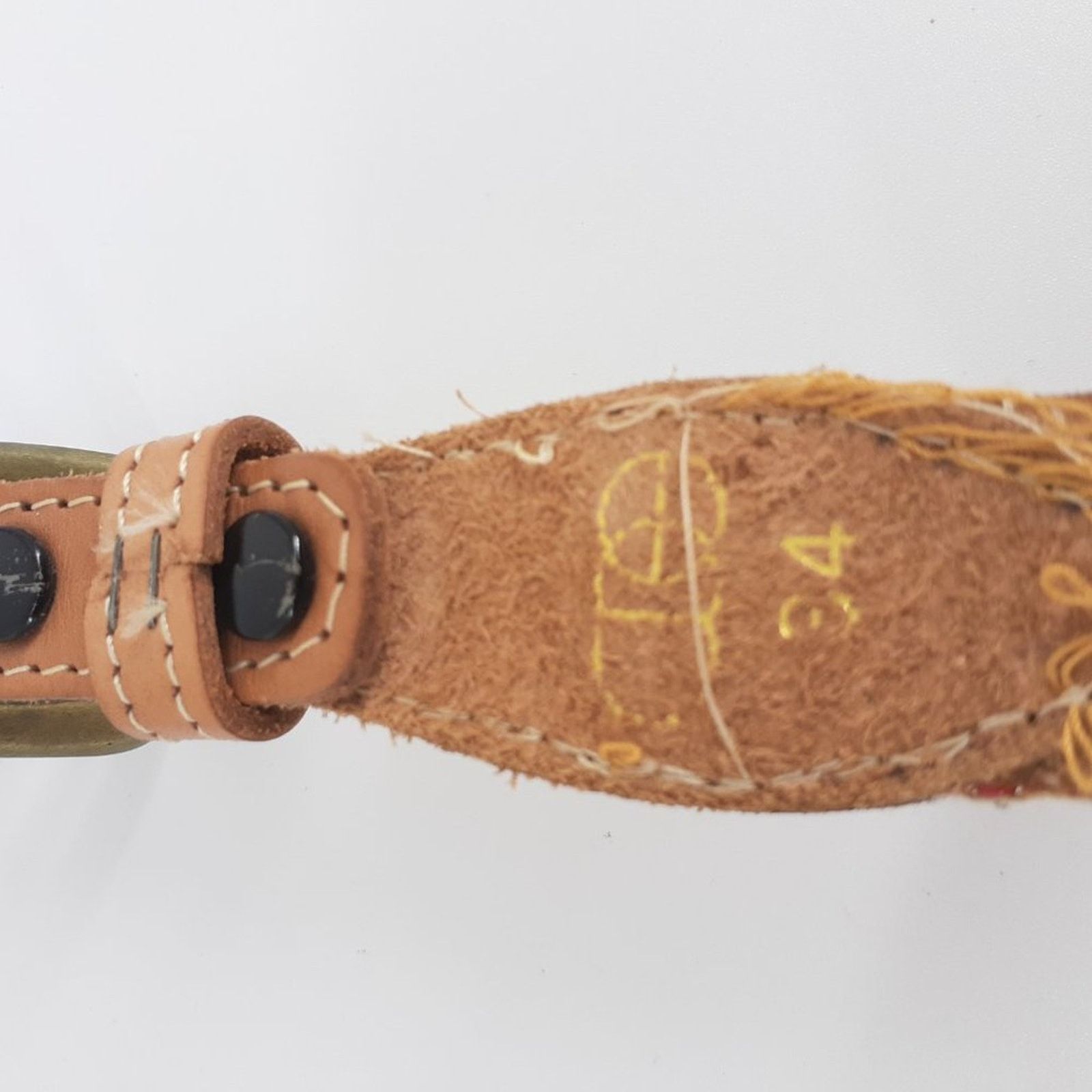 Other CDE Women's Beaded Fish Multicolored Belt Leather Boho 28 Size ONE SIZE - 3 Thumbnail