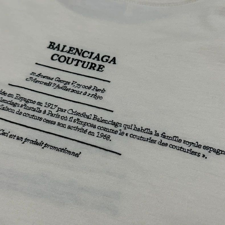 Balenciaga Balenciaga Letter printed plain short sleeve T-shirt Size US XS / EU 42 / 0 - 4 Thumbnail