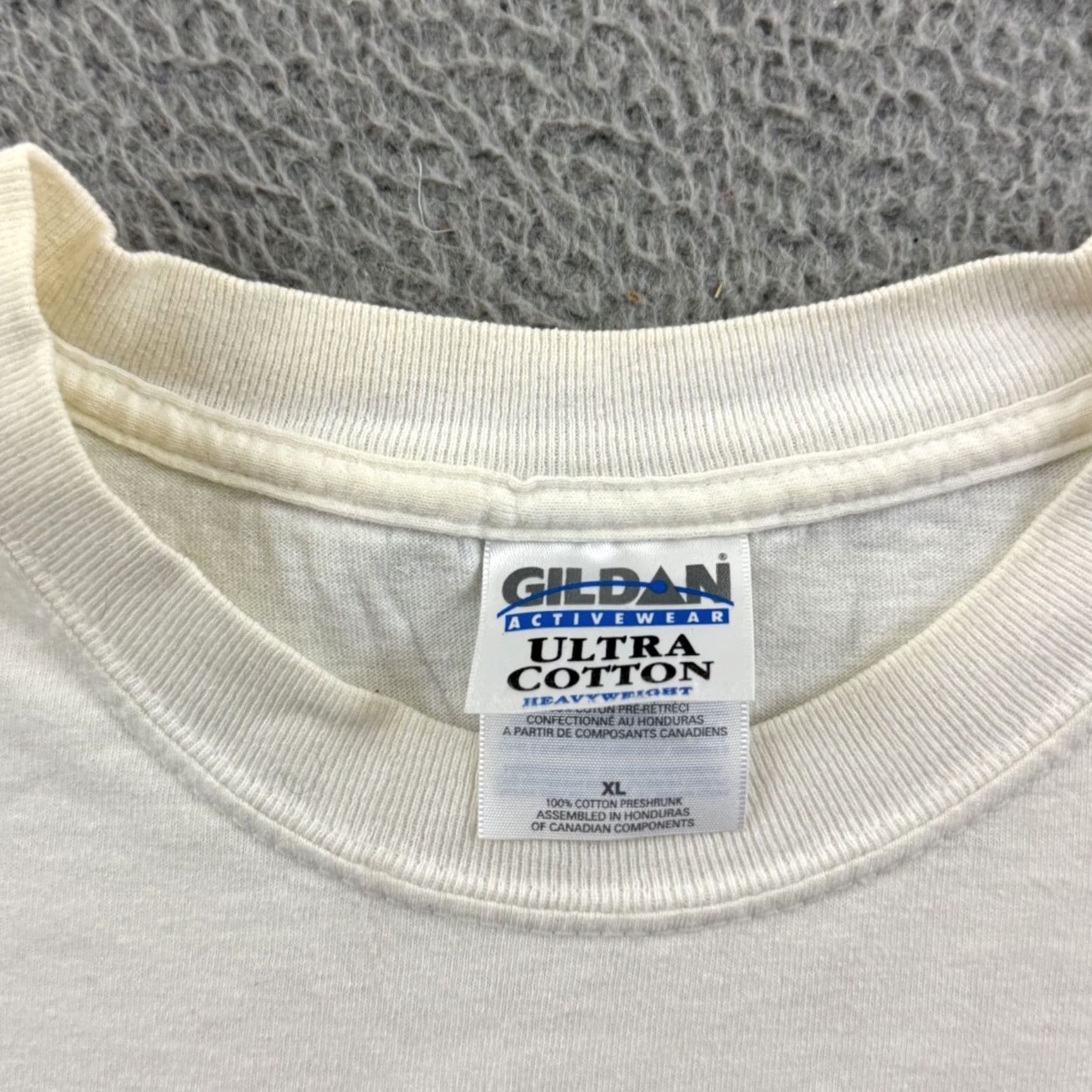 Gildan VINTAGE Phi Sigma Kappa Shirt Mens XL White Short Sleeve 90s Greek Fraternity Gildan Ultra Cotton Graphic Print Size US XL / EU 56 / 4 - 7 Thumbnail