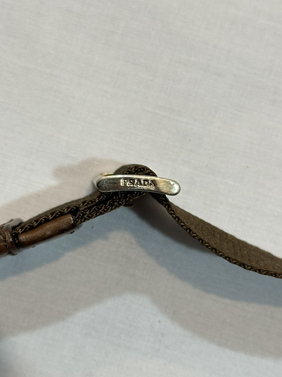 Prada Prada Tessuto and Leather Buckle Flap Shoulder Bag. Size ONE SIZE - 9 Thumbnail