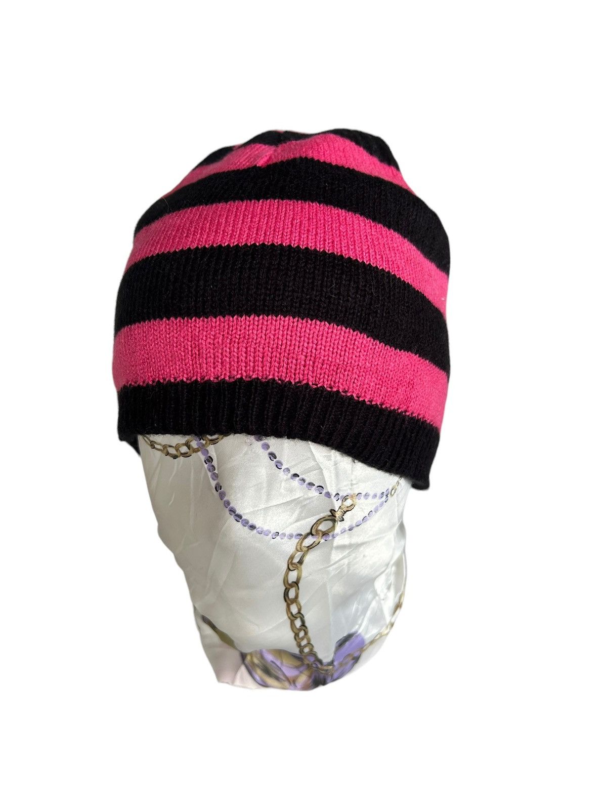 14th Addiction × Japanese Brand Skull Punk Bondage Distressed Reversible Beanie hats ☠️ Size ONE SIZE - 6 Thumbnail