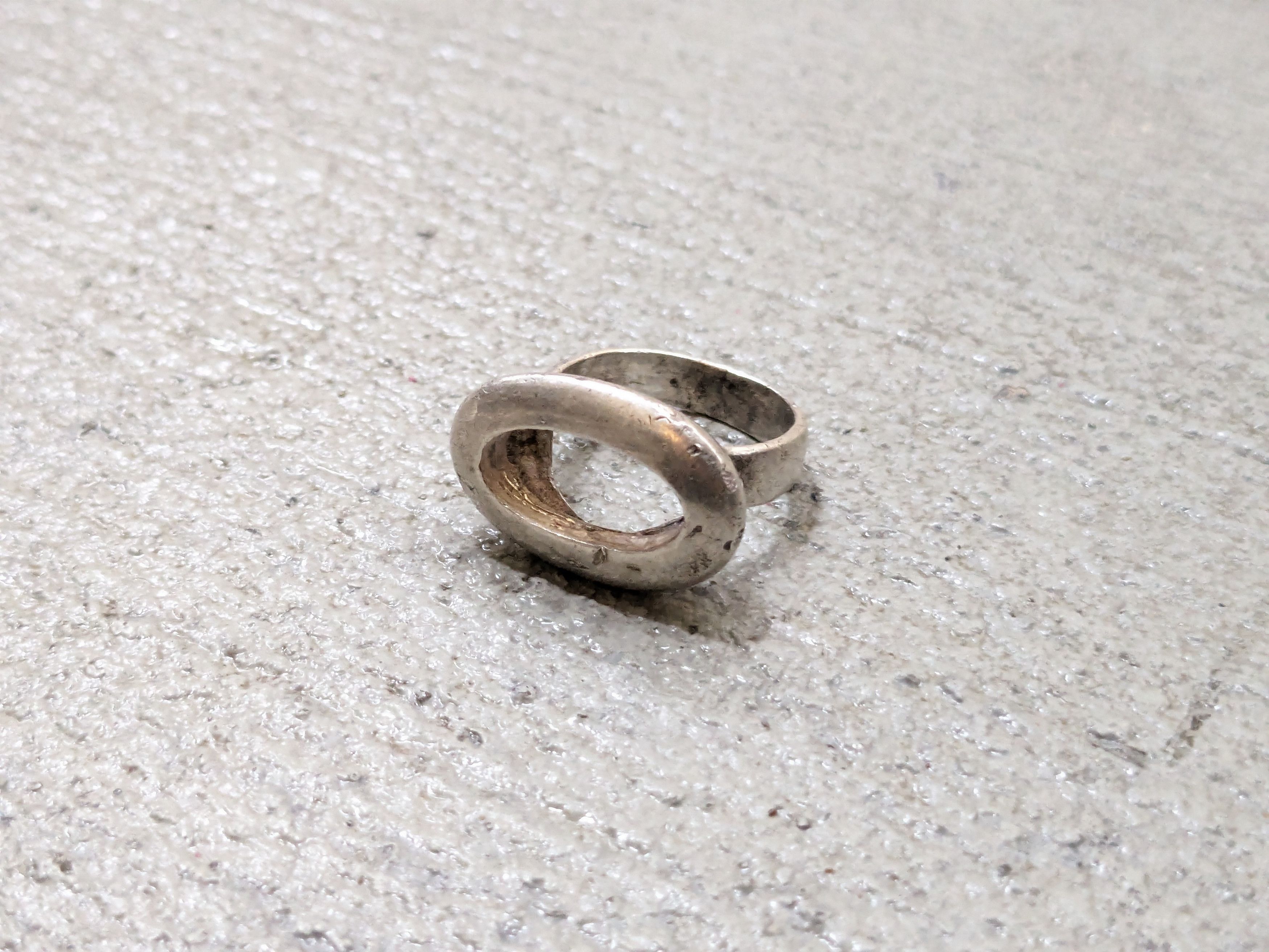 Jewelry Vintage Sterling Silver Ring Size 6.75 Art Deco Mid Century Size ONE SIZE - 5 Thumbnail