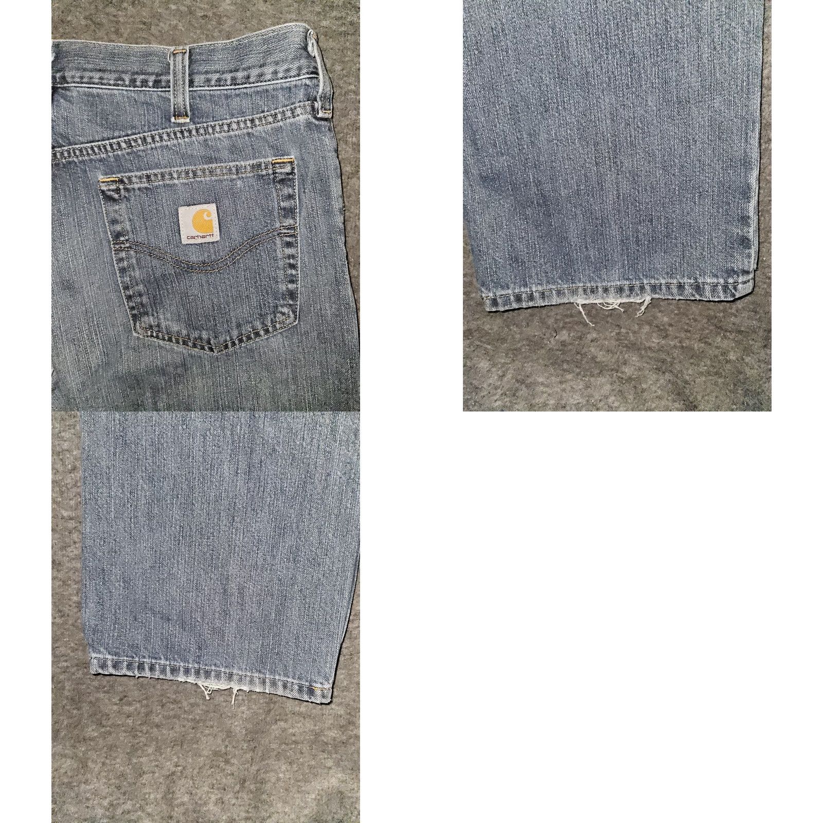 Carhartt Carhartt Jeans Relaxed Straight Men's 34x30 Blue Distressed Workwear Denim Size US 34 / EU 50 - 8 Thumbnail