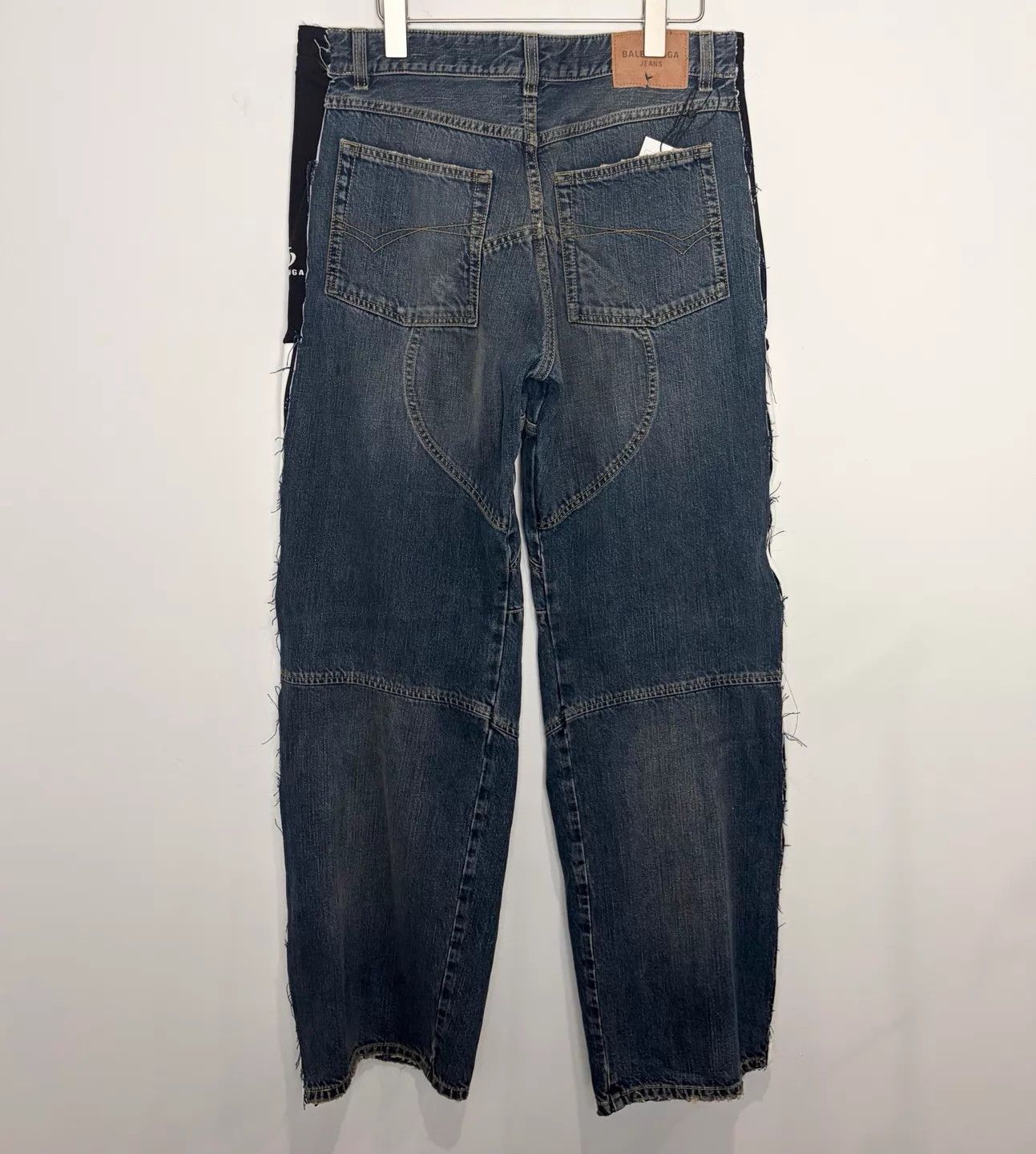 Balenciaga Balenciaga CUT-UP Blue Denim Striped Retro Wash Jeans Size US 32 / EU 48 - 2 Thumbnail