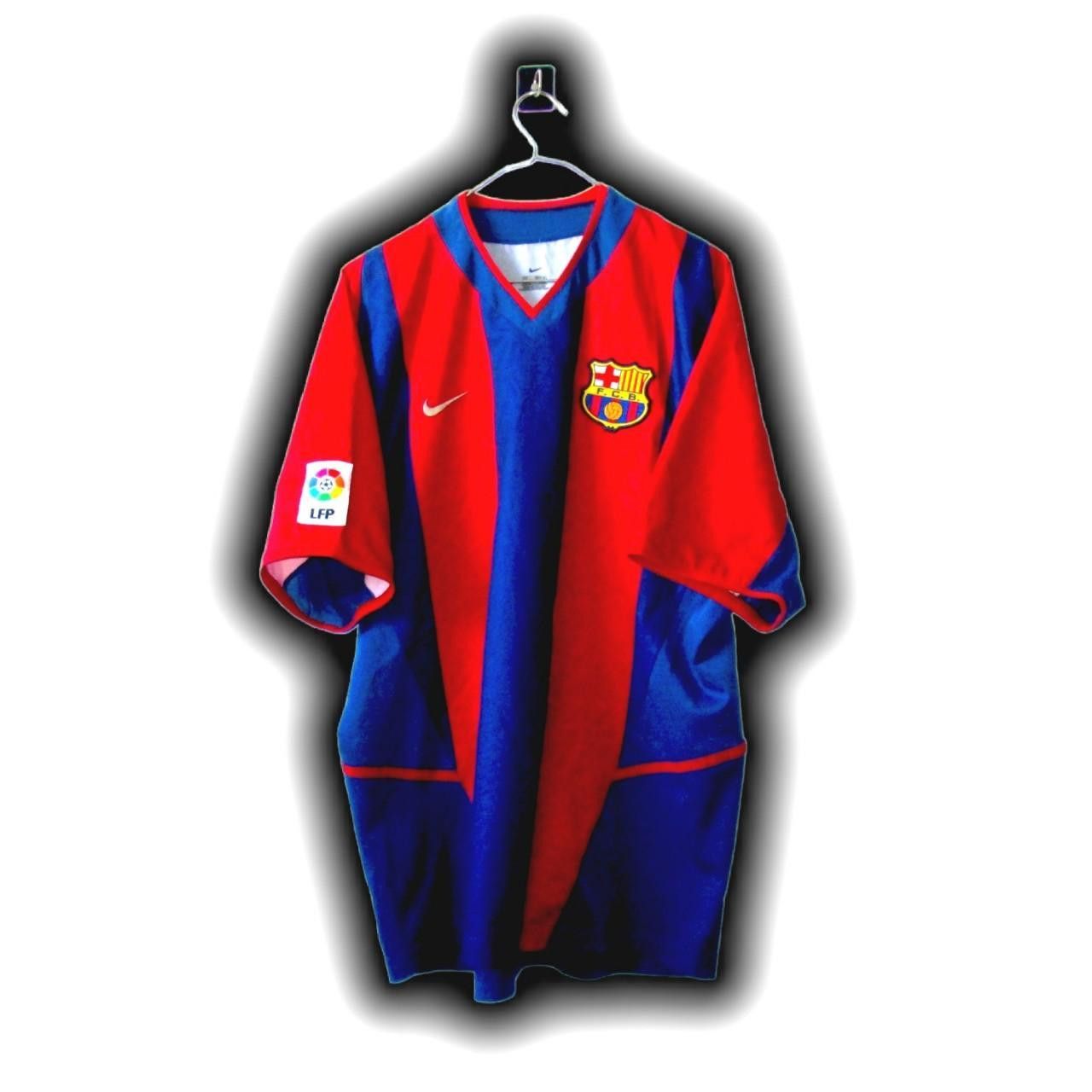 Nike Fc Barcelona Spain 2002 2003 Home Shirt Jersey fcb barca Size US L / EU 52-54 / 3 - 3 Thumbnail