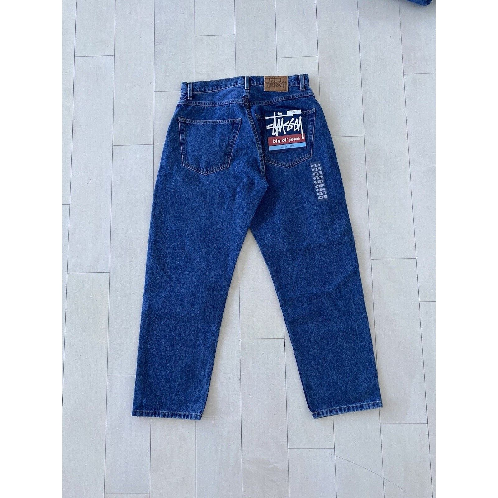 Vintage 2000s Stussy Speech Bubble Denim Jeans Size W34 main image 0