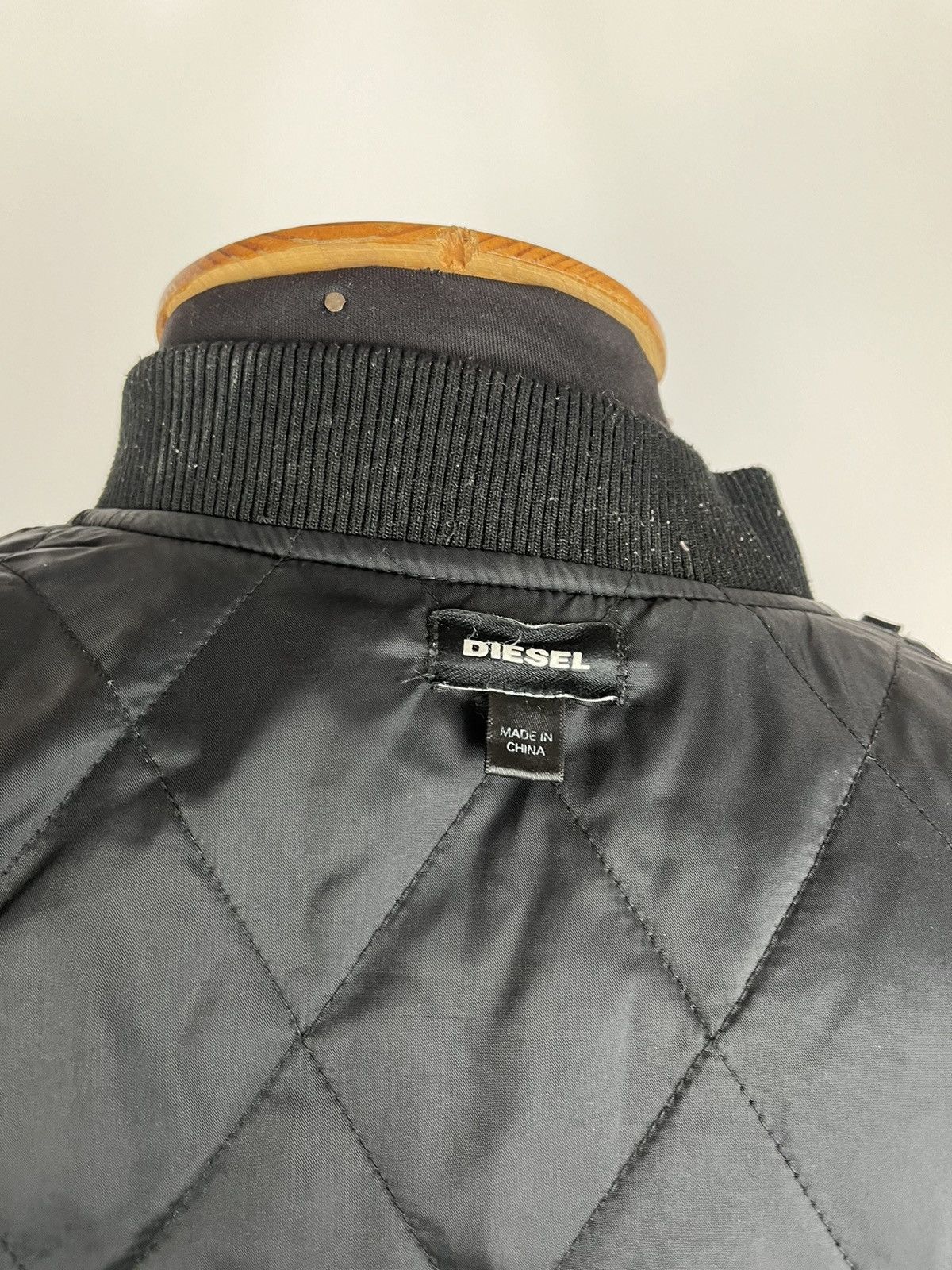 Designer × Diesel Diesel Wild Spirit Embroidered Satin Bomber Jacket Black S Size US S / EU 44-46 / 1 - 11 Thumbnail