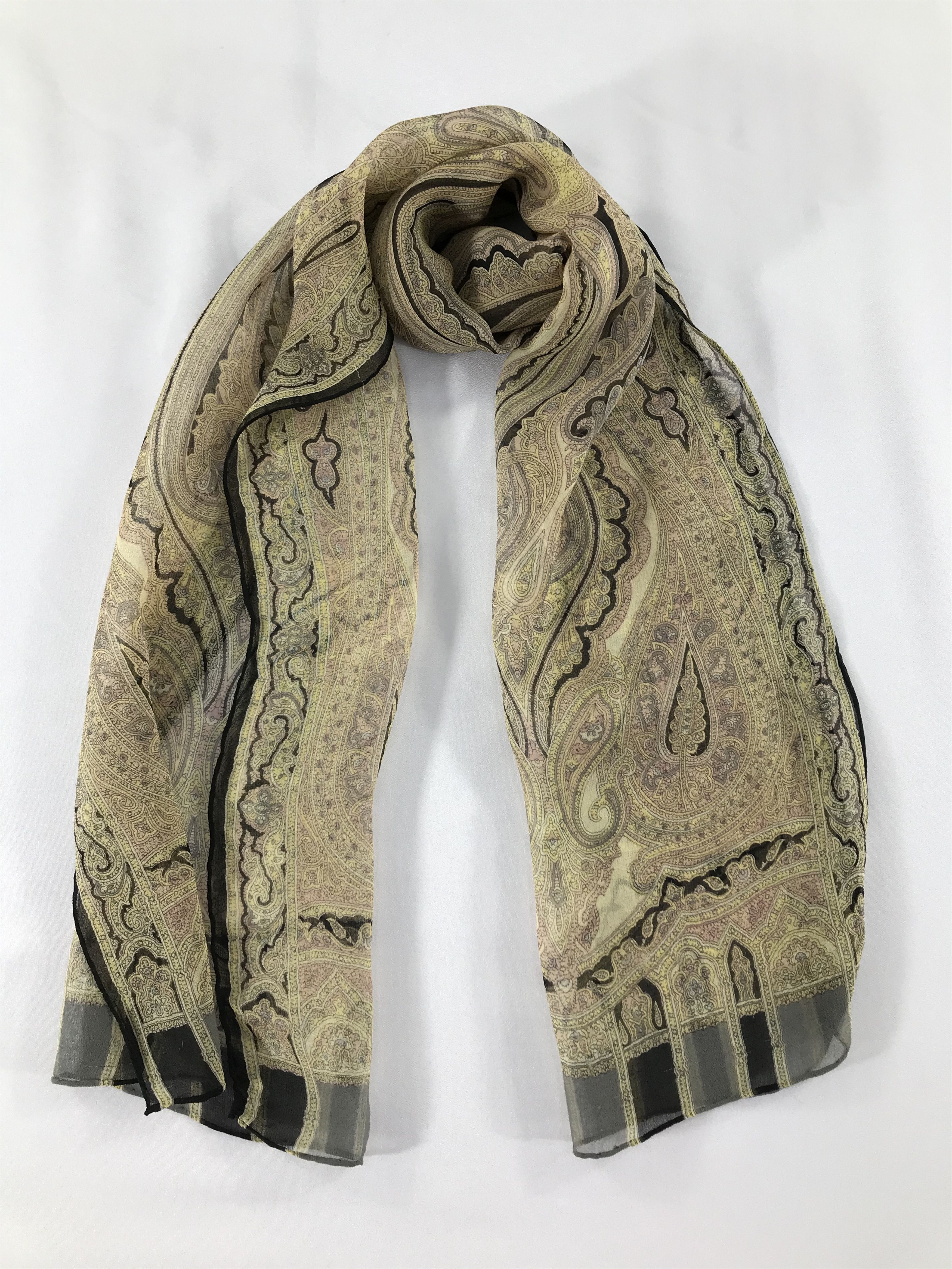 Vintage Vintage Silk Scarf Size ONE SIZE - 1 Thumbnail