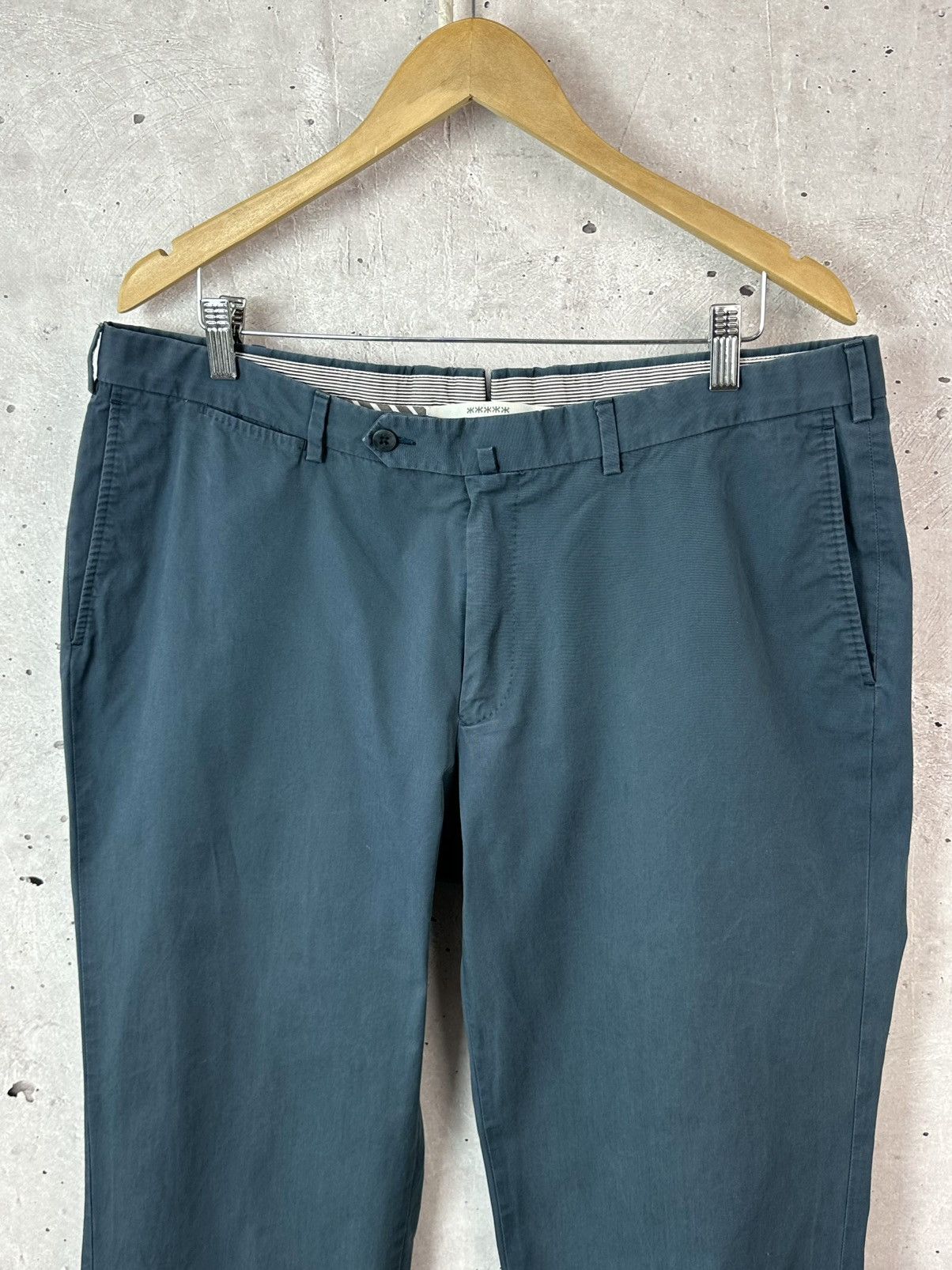 Ermenegildo Zegna Ermenegildo Zegna Slim-fit Blue Cotton Men’s Chino Pants Size US 36 / EU 52 - 2 Thumbnail