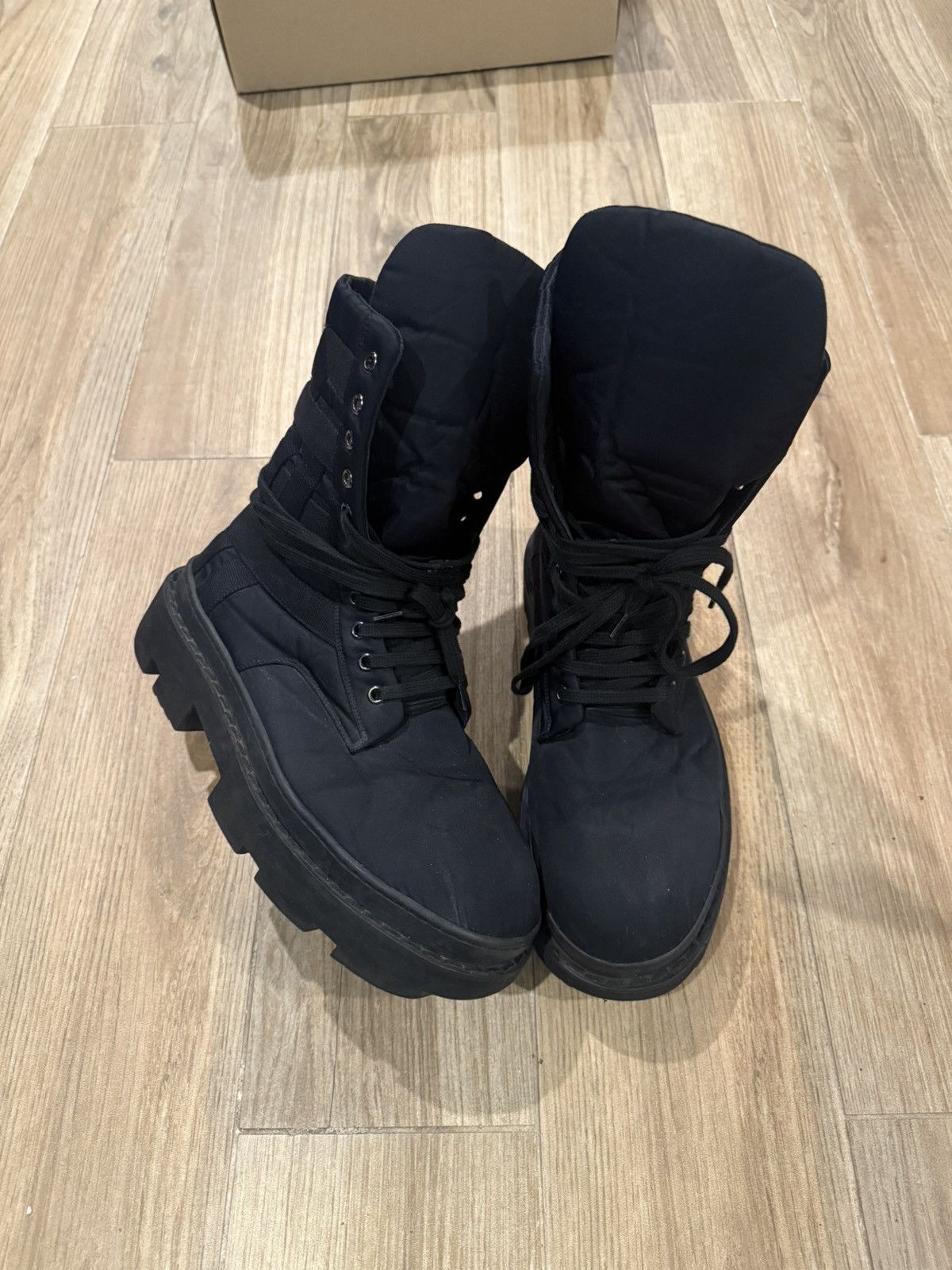 Rick Owens Drkshdw Rick Owens DRKSHDW Megatooth Nylon Boots 43 Size US 10 / EU 43 - 2 Thumbnail
