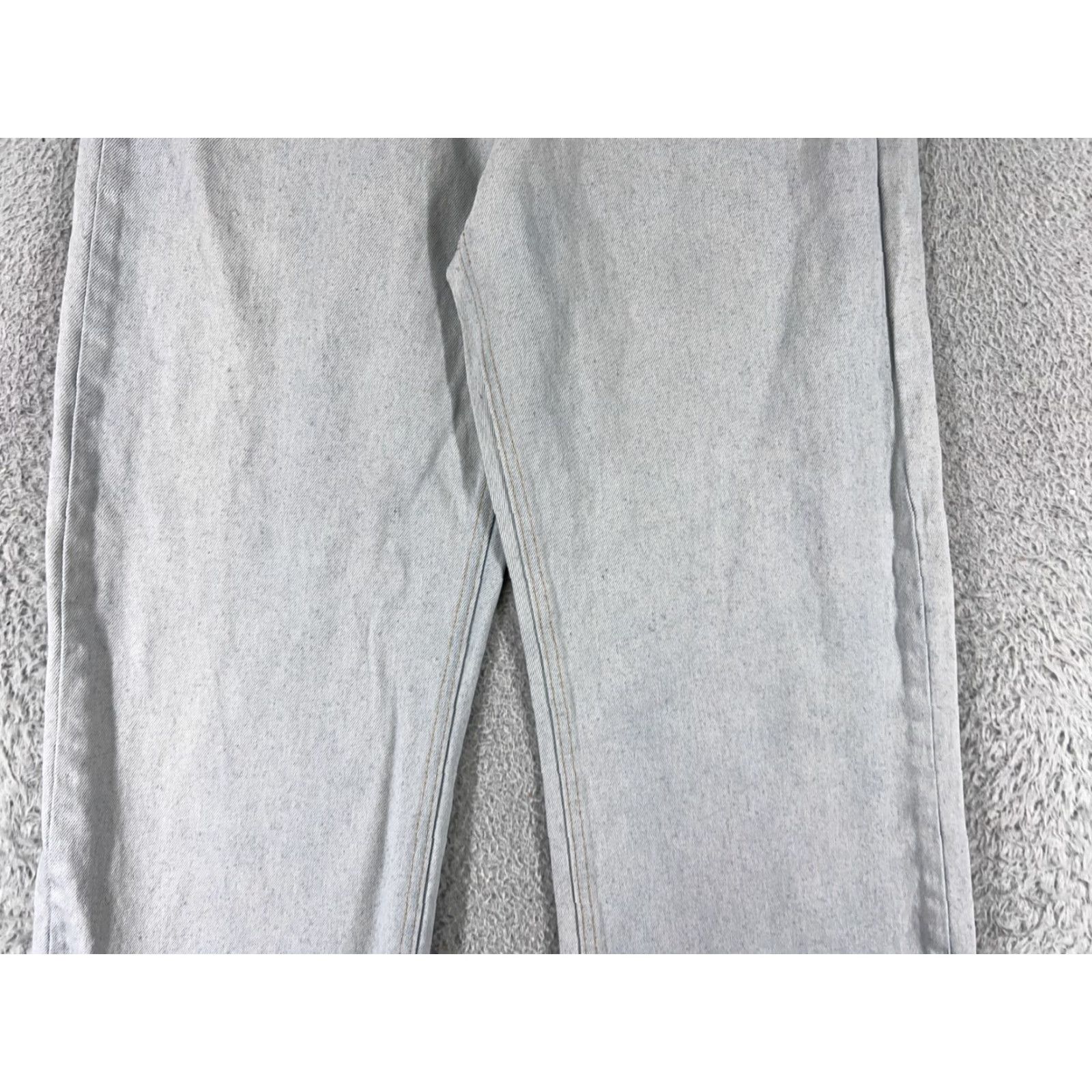 Vintage Numero Jeans Womens 29 Blue Denim Wide-Leg Light Wash Cotton Blend 25x30 Regular 5-Pocket Design Mens? Size 29" - 6 Thumbnail