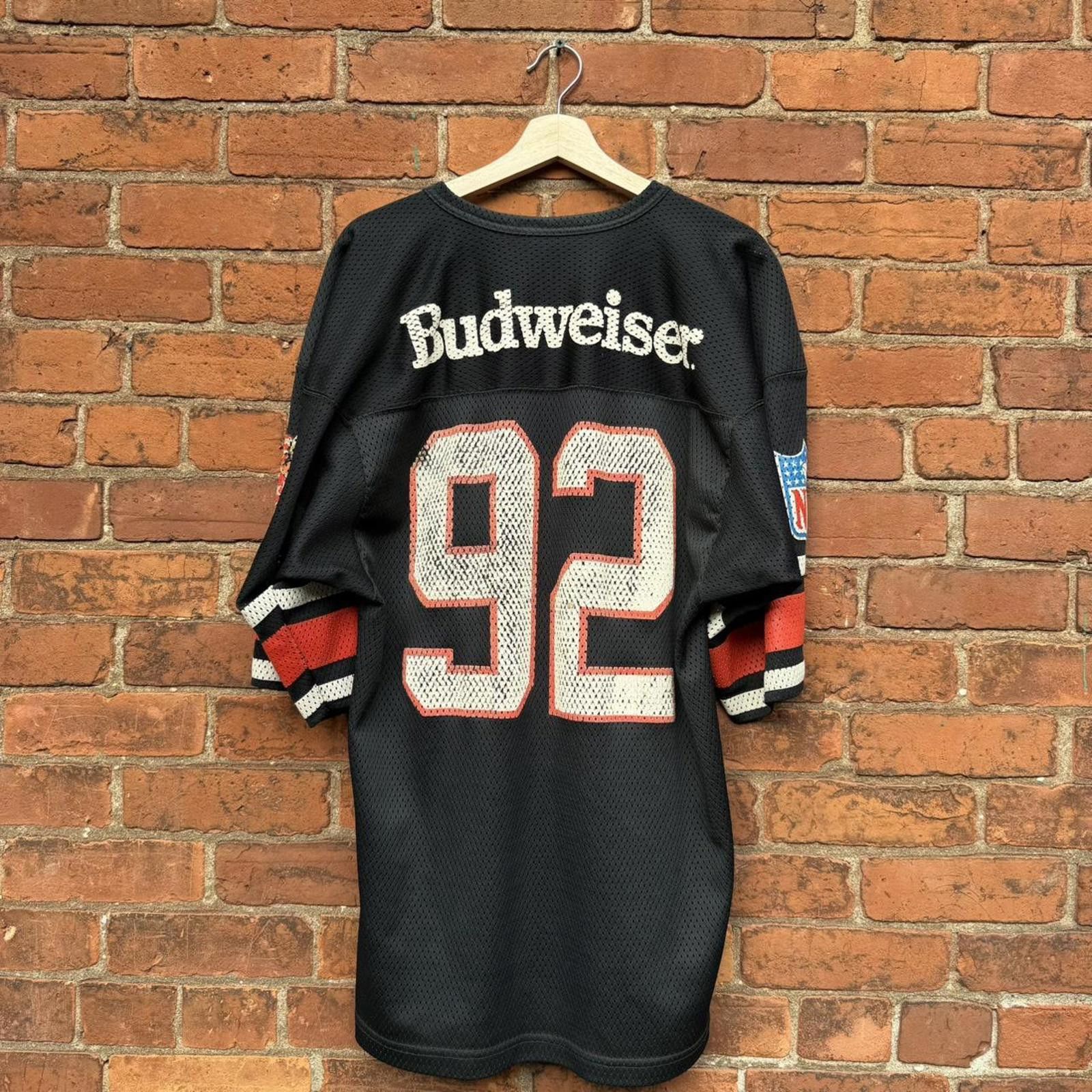 Budweiser Vintage Budweiser nfl football jersey 90s XL Size US XL / EU 56 / 4 - 3 Thumbnail