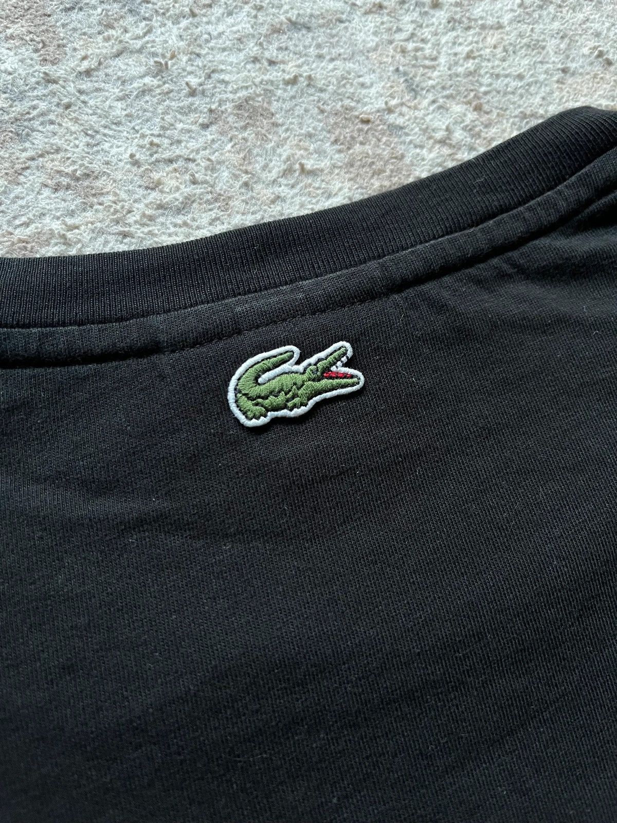 Lacoste Lacoste Sz XXL Big Embroidered Logo Tone Black T-Shirt Size US XXL / EU 58 / 5 - 7 Thumbnail