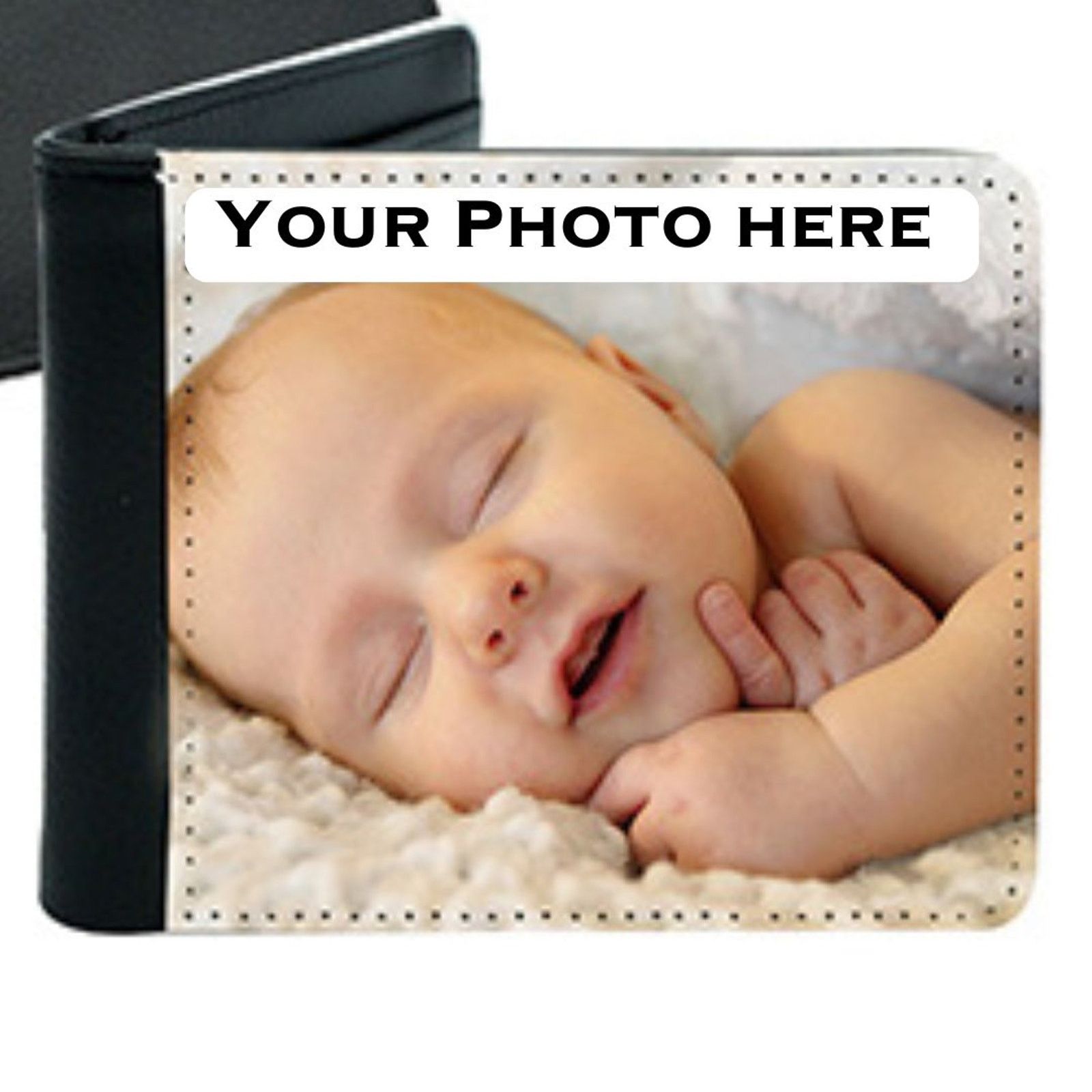 The Unbranded Brand Custom Kids Baby PHOTO Bi-Fold Wallet Gift Personalized Size ONE SIZE - 1 Thumbnail