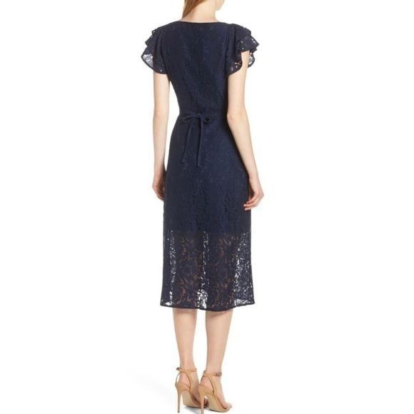 Other ALI & JAY Dress XS Lace and Paper Flowers Wrap Midi Ruffle Size XS / US 0-2 / IT 36-38 - 8 Thumbnail