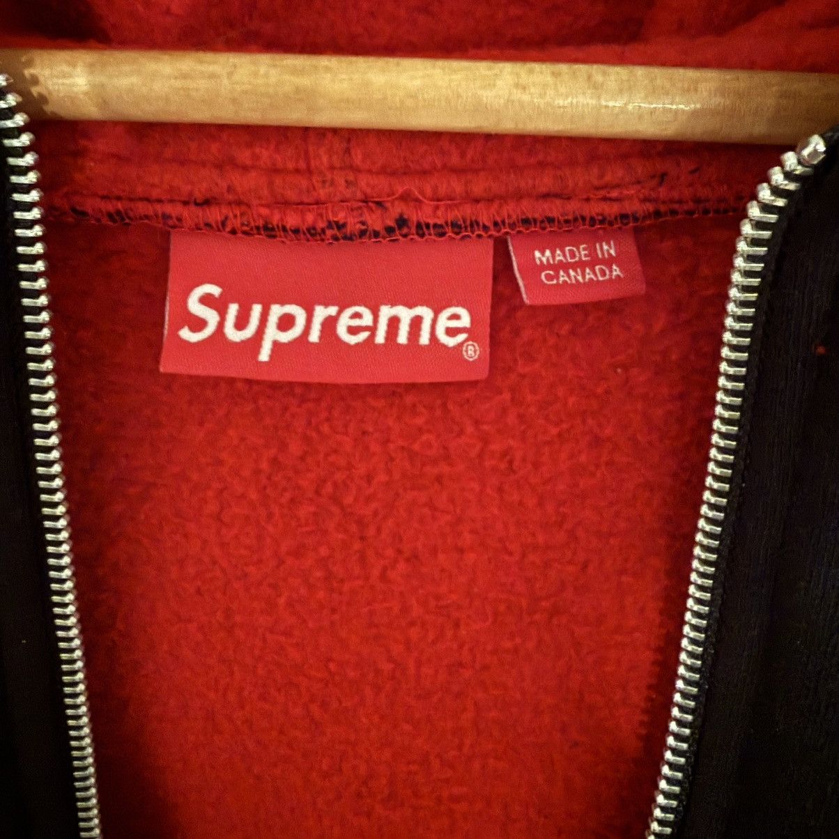 Supreme Contrast Zip Up Hooded Sweatshirt Size US L / EU 52-54 / 3 - 3 Thumbnail