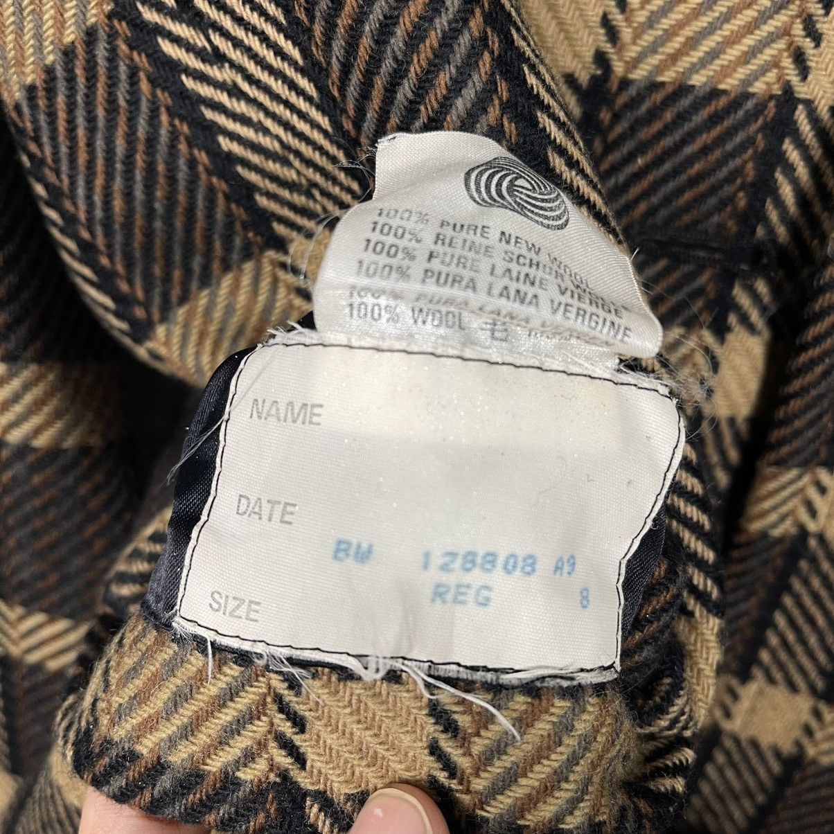 Aquascutum Vintage Aquacustum Check Button Jacket Size M / US 6-8 / IT 42-44 - 17 Thumbnail
