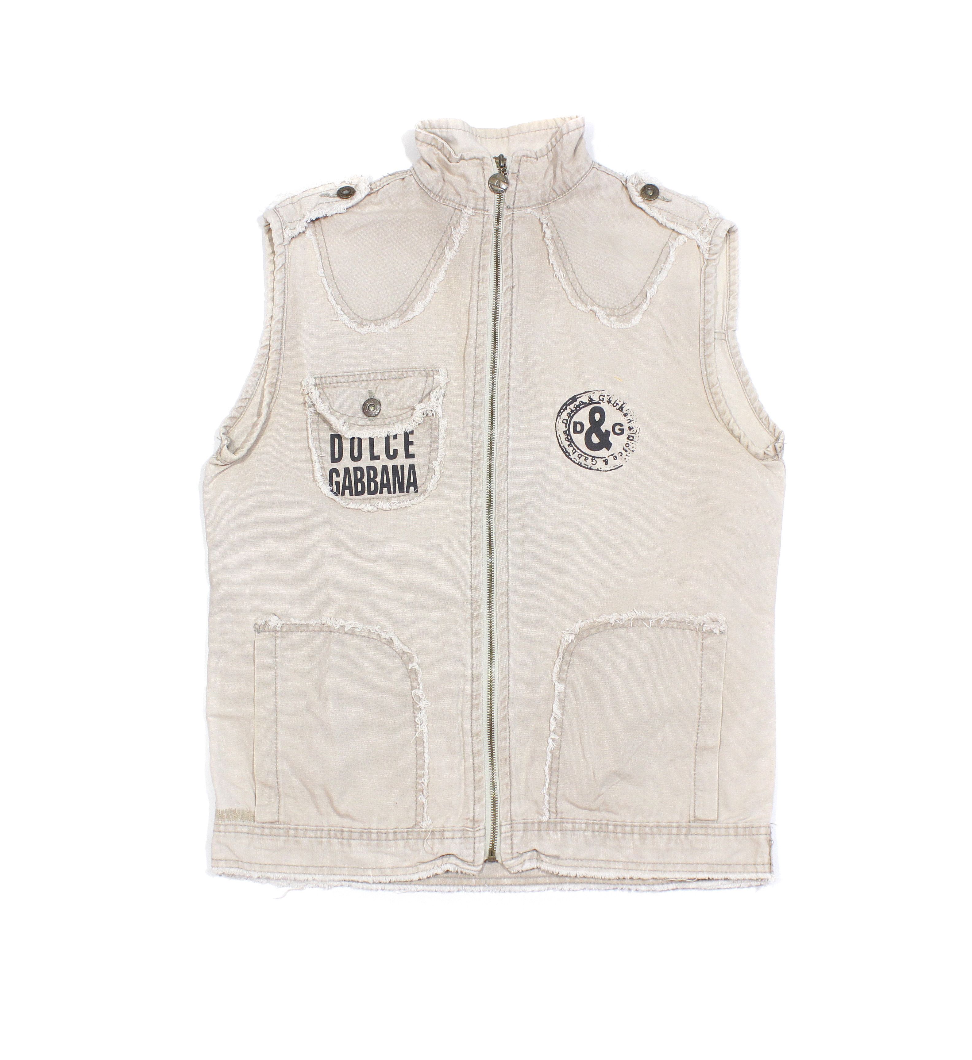 Dolce & Gabbana 90S DG Big Logo Y2K Vest Vintage Size US M / EU 48-50 / 2 - 1 Thumbnail