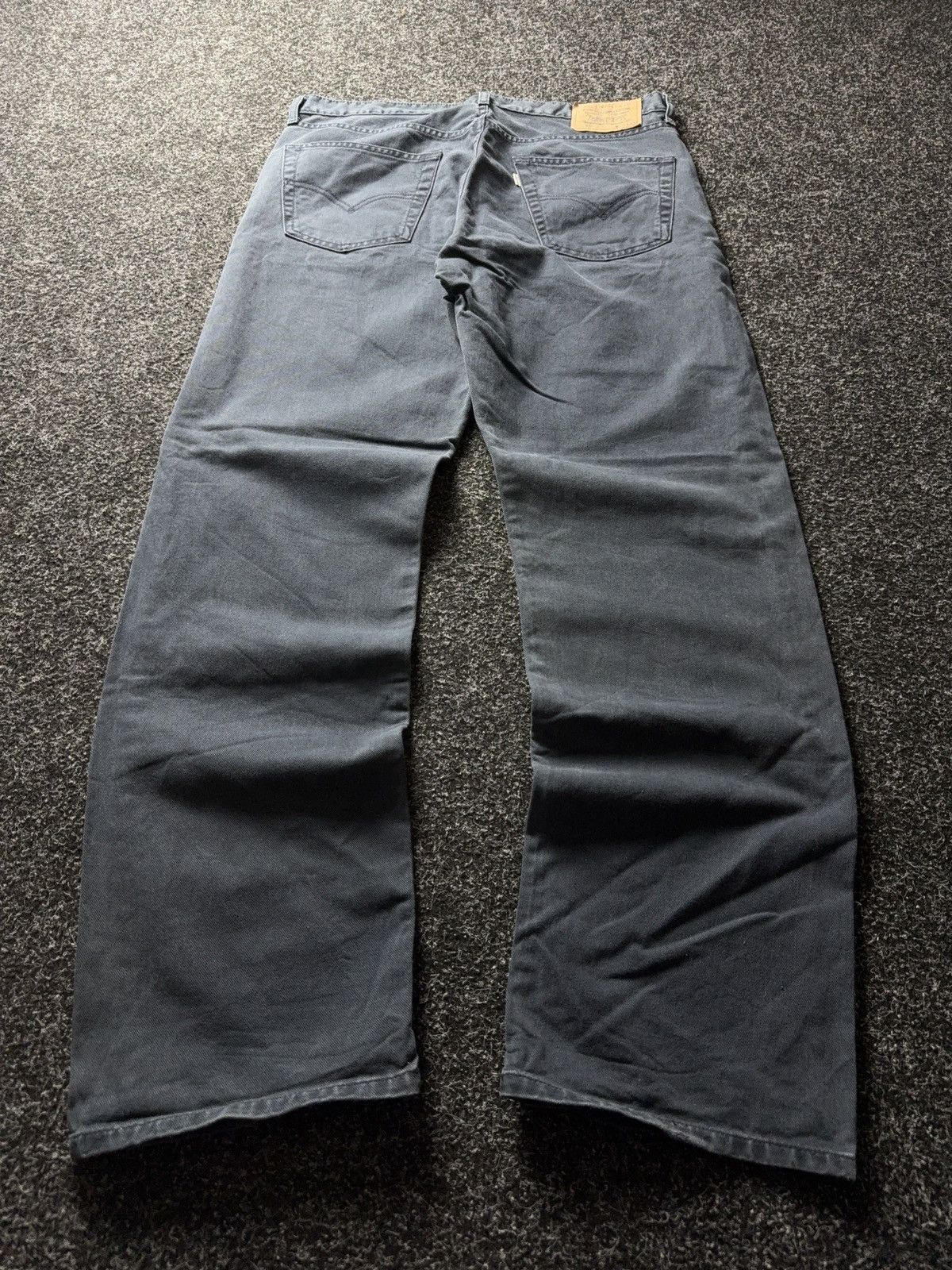 Levi's Vintage Clothing Vintage 90s USA Retro Levi’s 551 Jeans Faded Grey / Blue Size US 35 - 13 Thumbnail