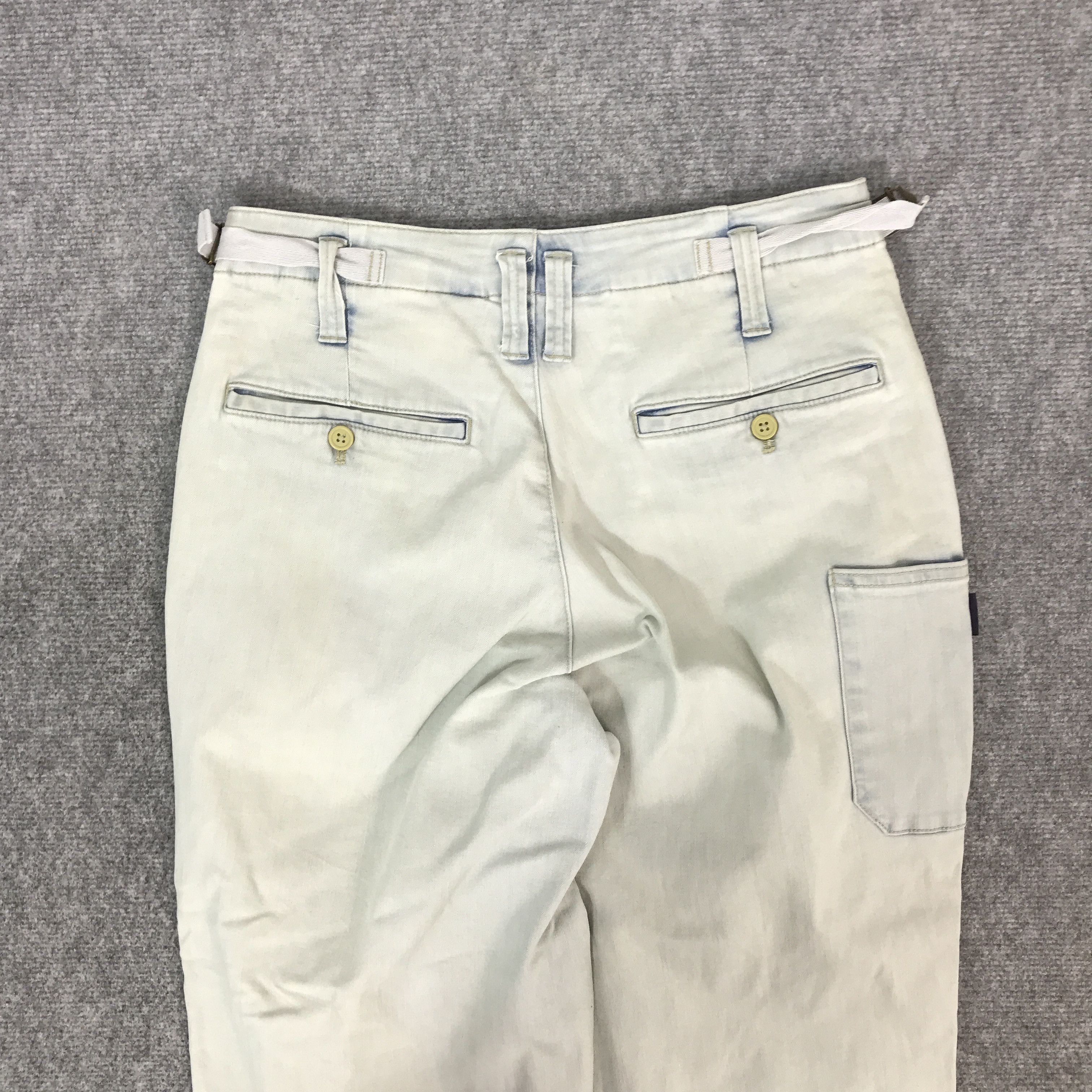 Japanese Brand BALLON PANTS PURPLE&YELLOW WIDE DENIM PANTS Size US 28 / EU 44 - 5 Thumbnail