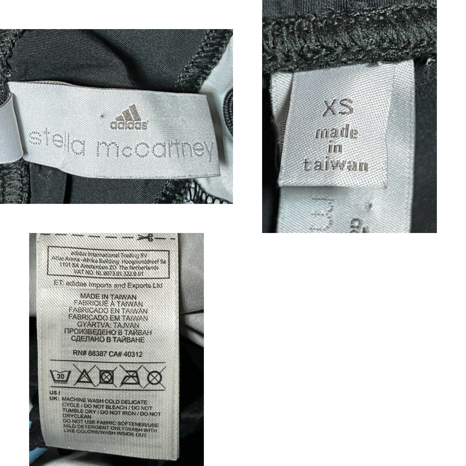 Stella McCartney Adidas x Stella McCartney Leggings Womens XS Leopard Print Athletic Blue Black Size 26" / US 2 / IT 38 - 8 Thumbnail