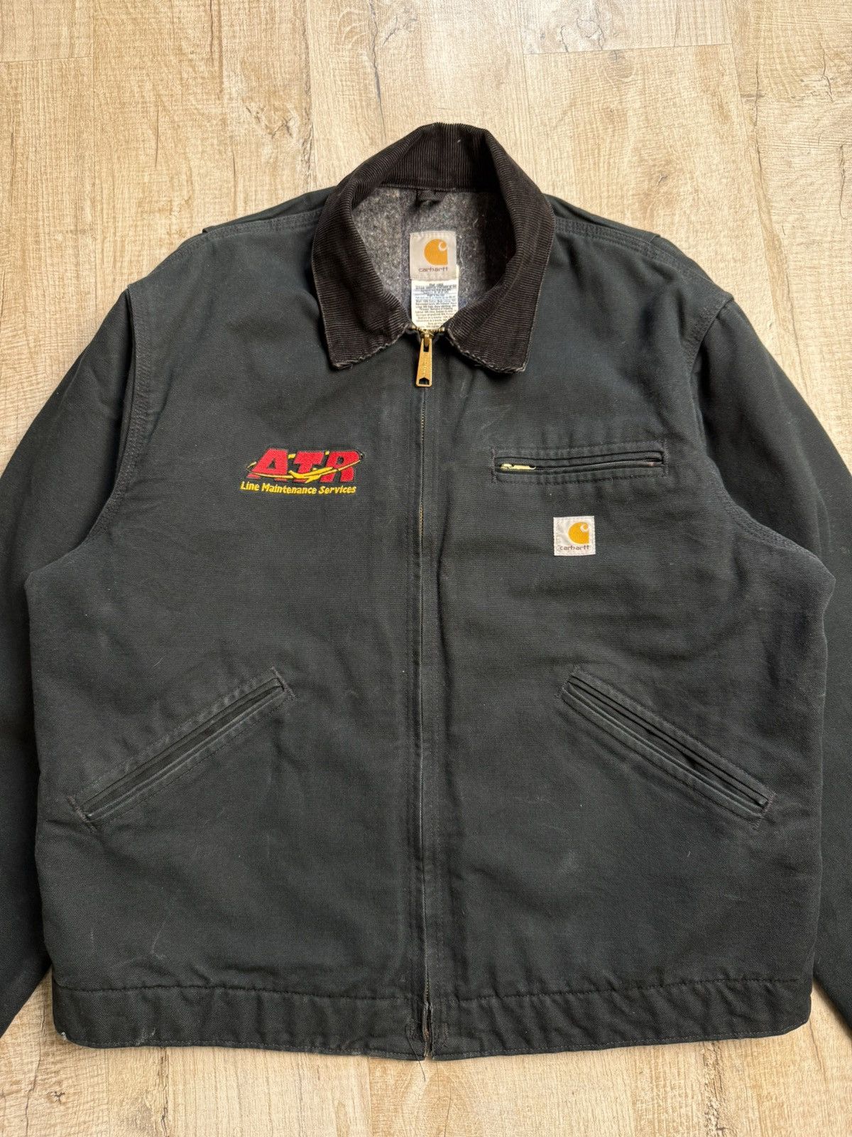 Carhartt Carhartt Detroit Jacket Black ATR Lime Maintenance Services Size US L / EU 52-54 / 3 - 12 Thumbnail