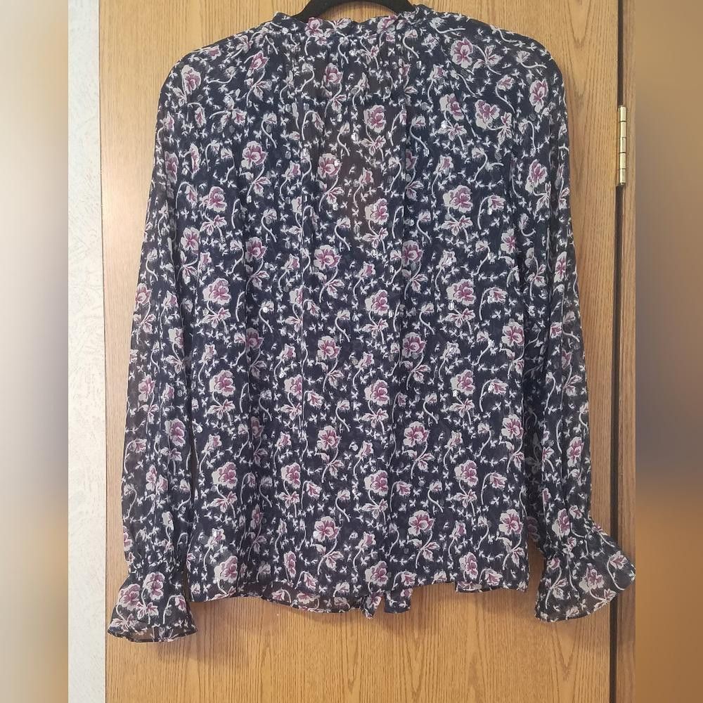 Paige Paige Floral Long Sleeve Blouse Size Medium Size M / US 6-8 / IT 42-44 - 2 Thumbnail