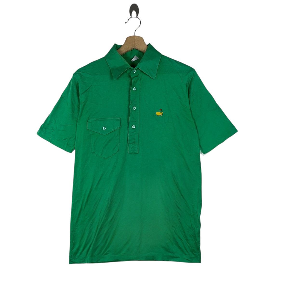 Vintage Vintage 80’ GOLF MASTER OPEN Champion Polo Green Tee Shirt Size US S / EU 44-46 / 1 - 1 Thumbnail