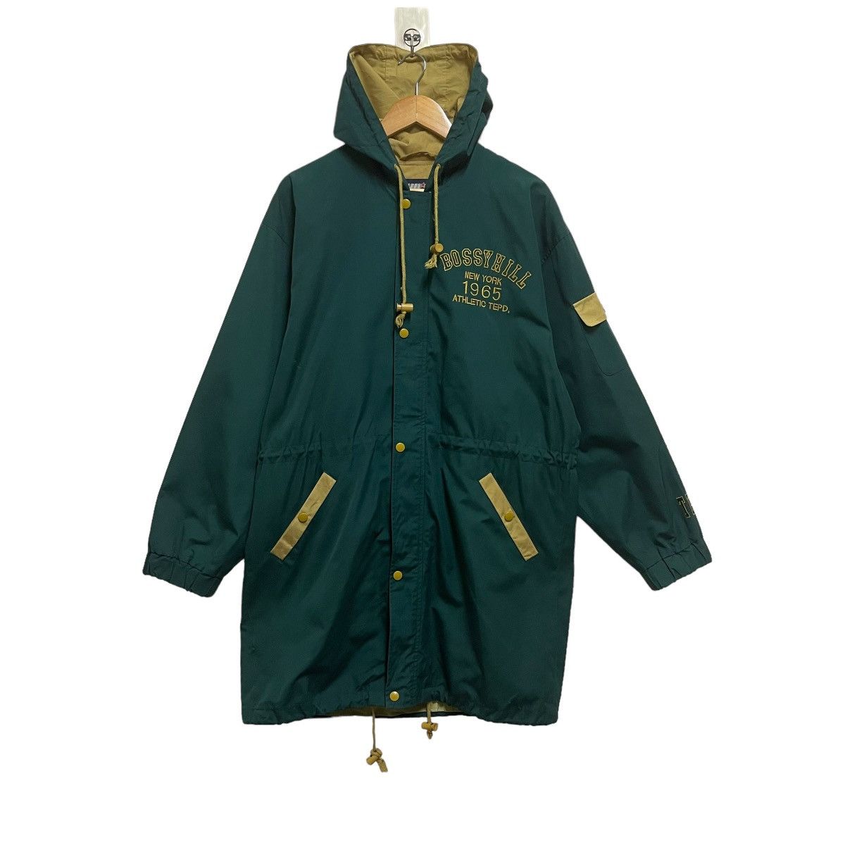 Japanese Brand VTG BOSSHILL NEW YORK ATHLETIC DEPT 1965 HOODIE JACKET Size US L / EU 52-54 / 3 - 8 Thumbnail