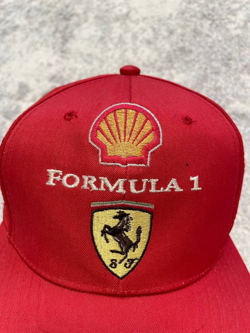 Formula 1 Vintage Ferrari Formula 1 Shell Promo Snapback Cap Hat Red Size ONE SIZE - 4 Thumbnail
