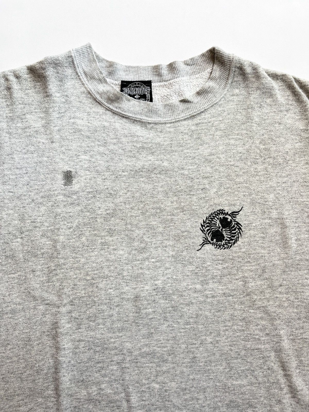 Bones Skateboards bronzeage hanes sweatshirt grey vintage 80s Size US L / EU 52-54 / 3 - 2 Thumbnail