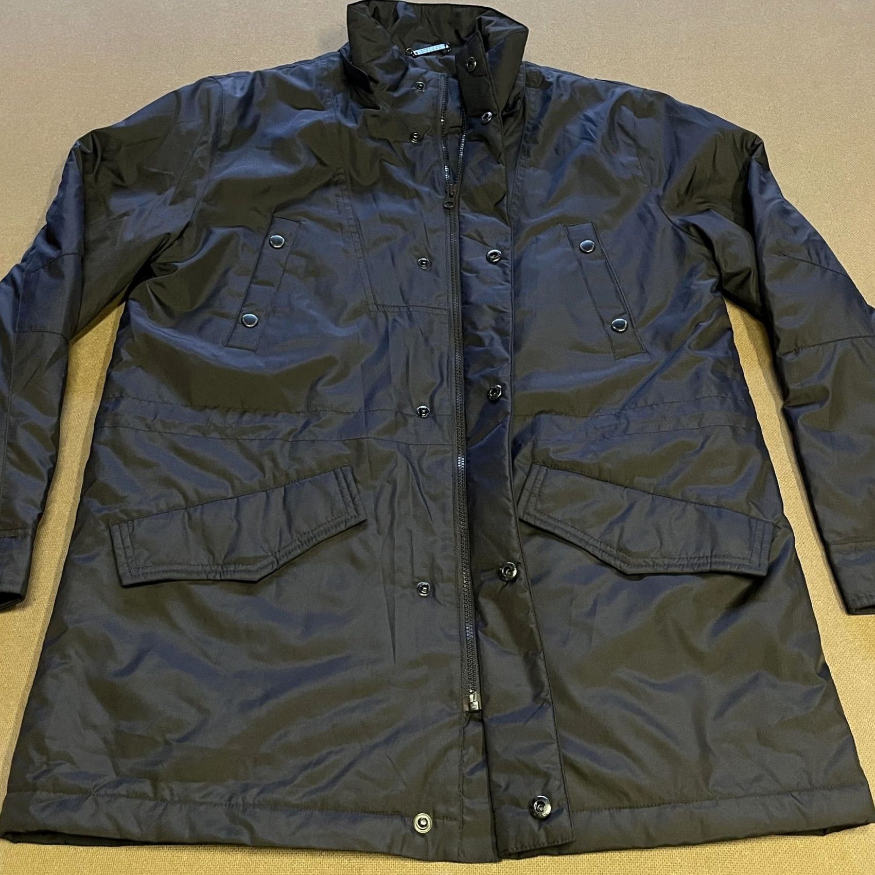 Alexander Julian VINTAGE? American Modern Alexander Julian Jacket Mens M Black Quilted Parka Coat Pockets Rain Coat Zip Full Insulated Water Resistant Size US M / EU 48-50 / 2 - 3 Thumbnail