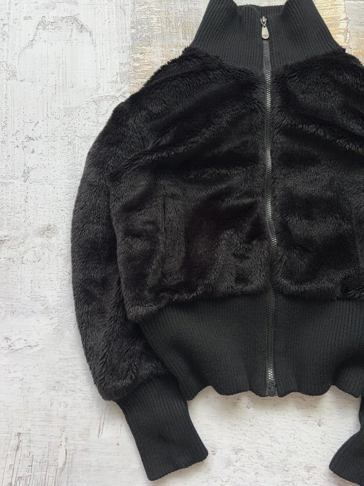 Vintage Cropped fluffy vintage faux fur jacket Size M / US 6-8 / IT 42-44 - 4 Thumbnail