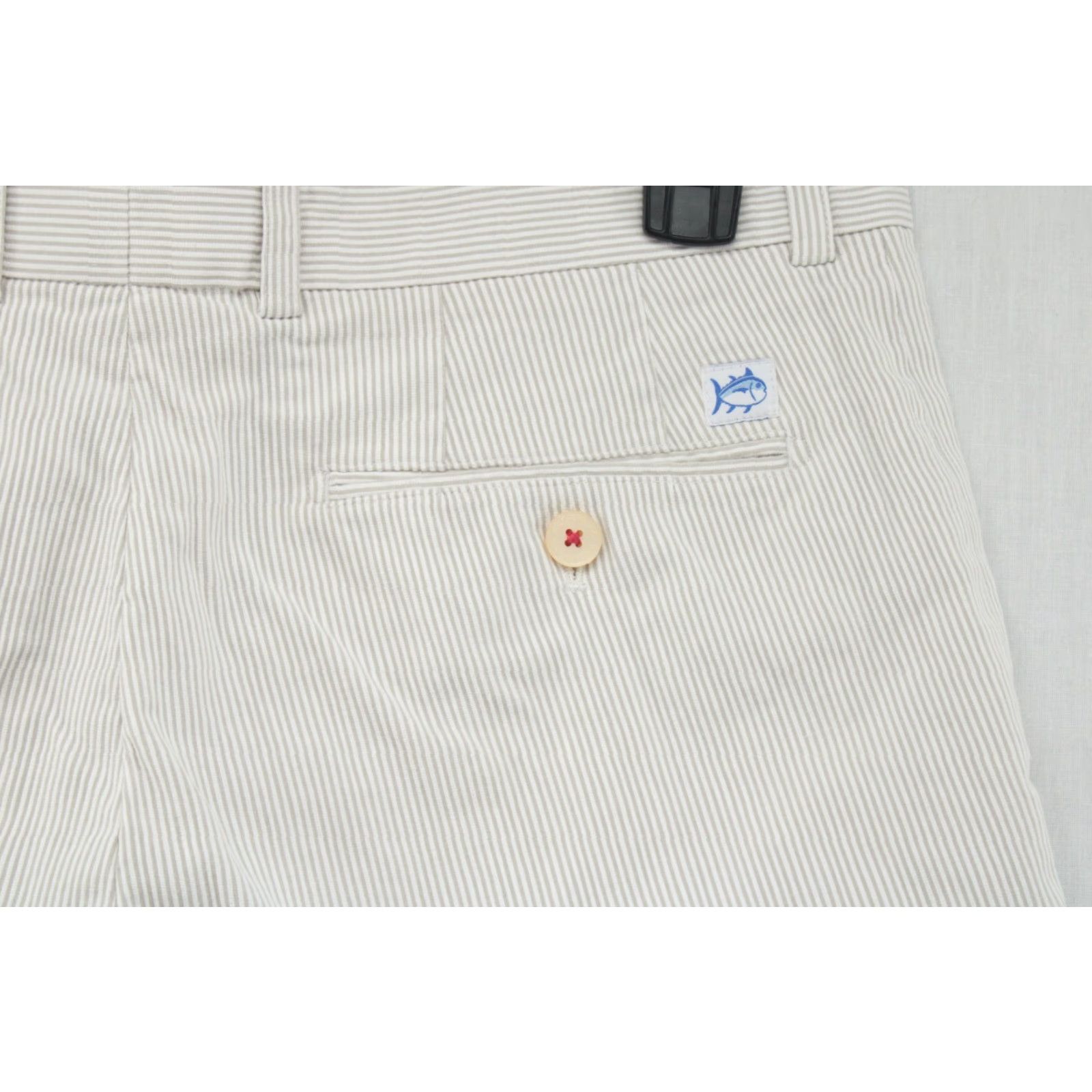 Southern Tide Southern Tide Shorts Men Flat Front Corded Stretch Skipjack Blue Stripe 34 Size US 34 / EU 50 - 4 Thumbnail