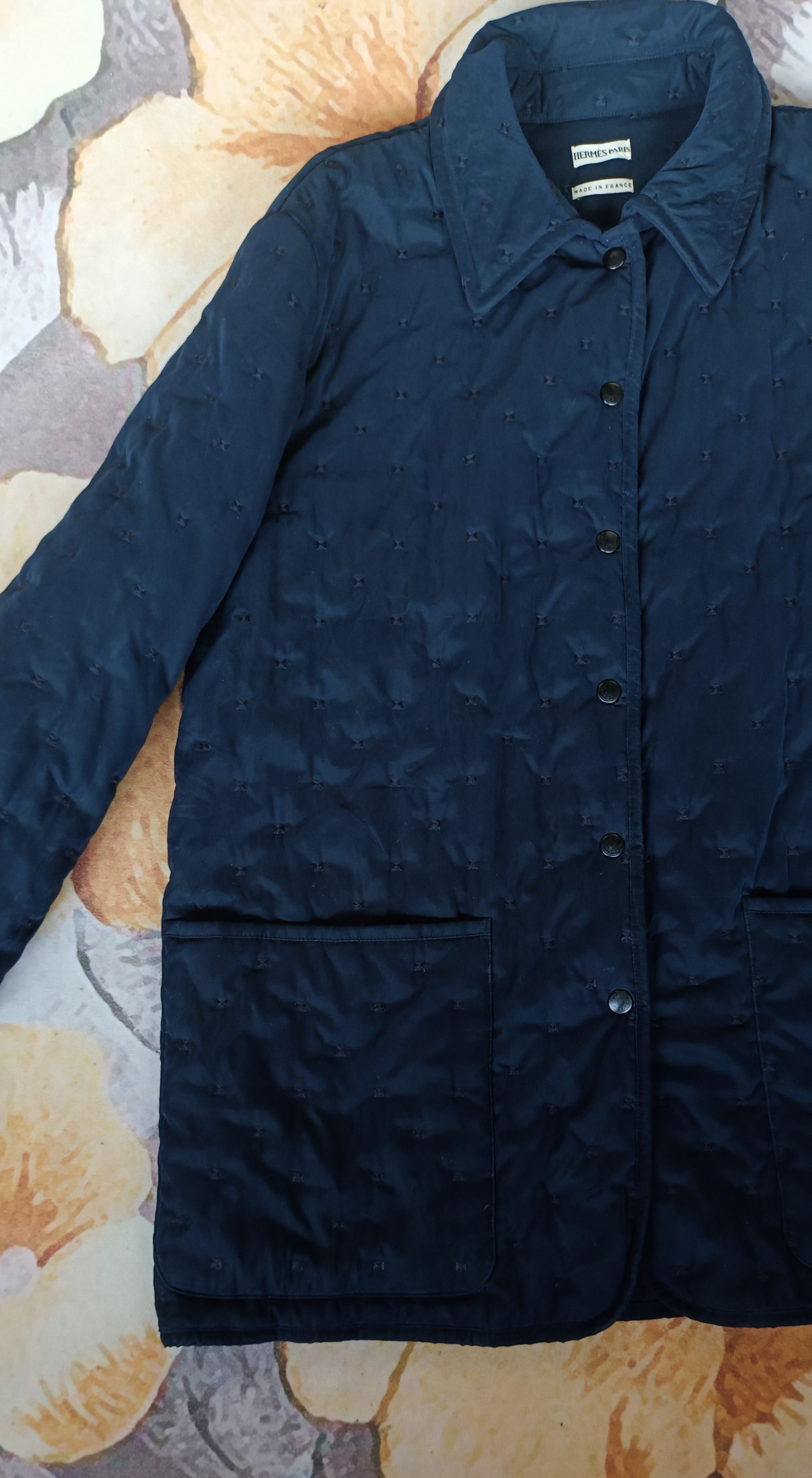 Hermes Hermes by Margiela Blue Quilted Jacket Size US L / EU 52-54 / 3 - 7 Thumbnail