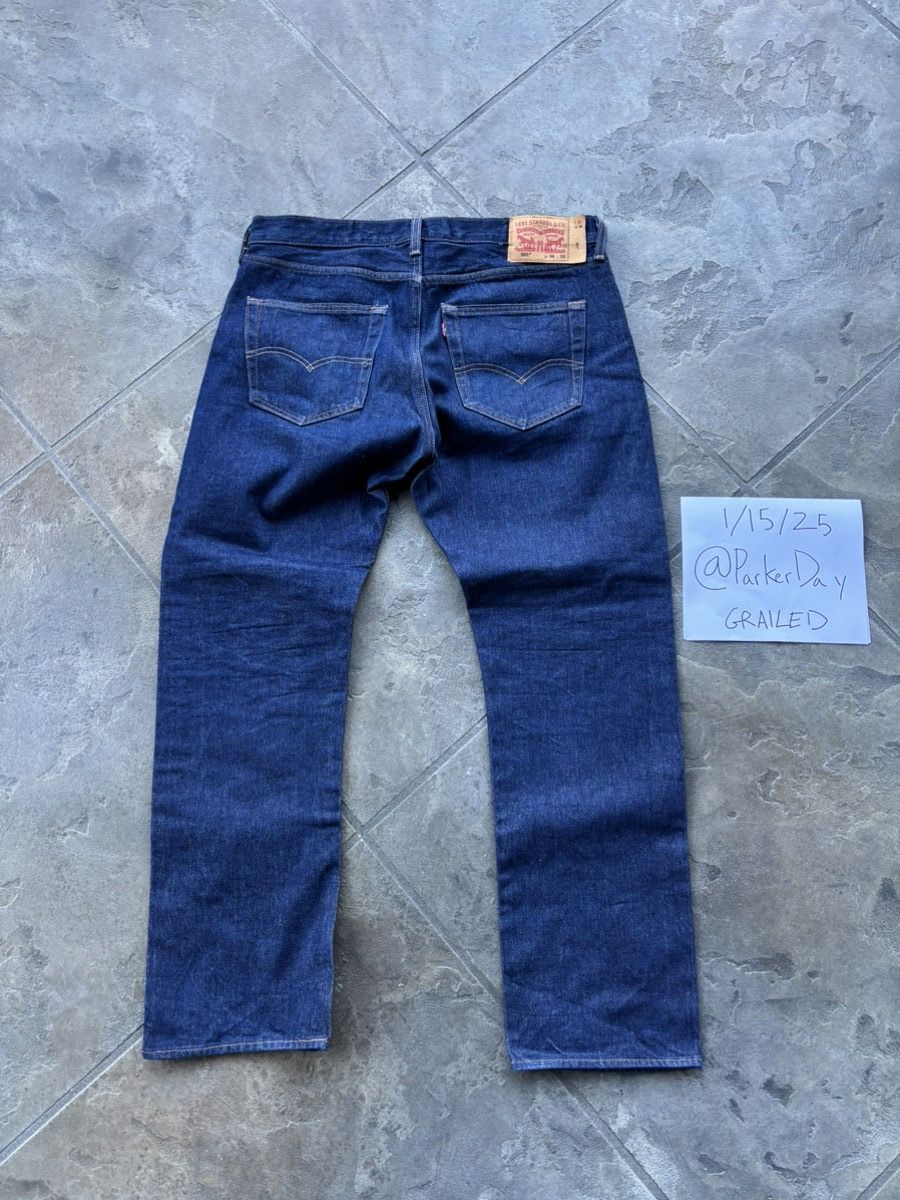 Levi's × Vintage Levi’s 501 Raw Denim Shrink-to-Fit Jeans Size US 36 / EU 52 - 2 Thumbnail
