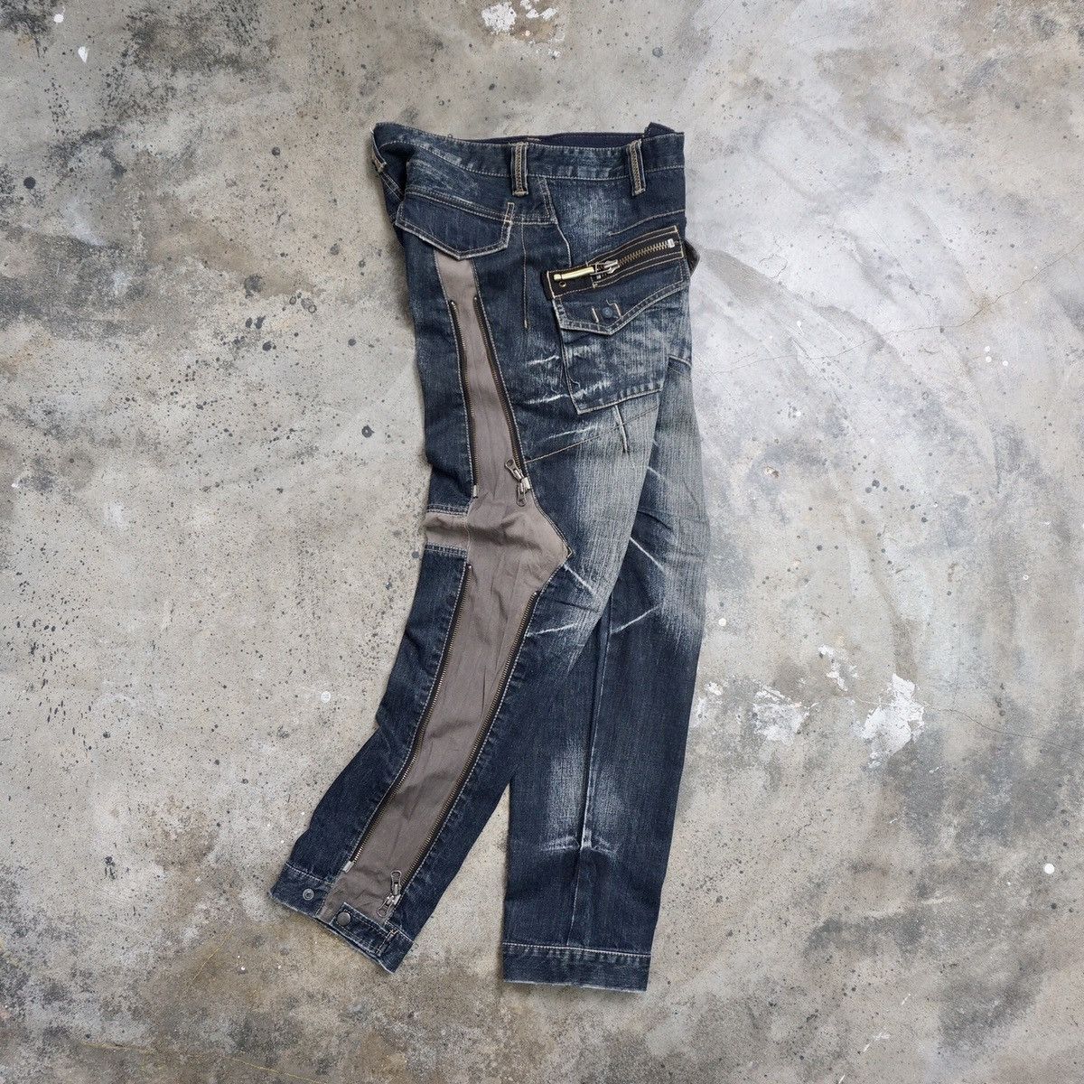 PPFM PPFM multi zipper Jeans Size US 32 / EU 48 - 1 Thumbnail