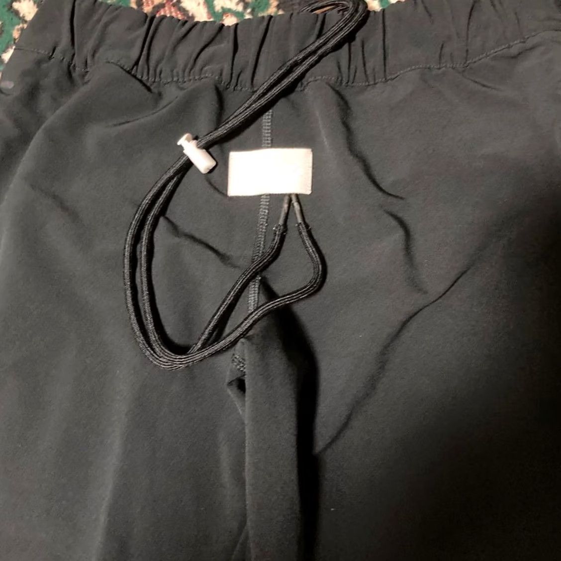 Nike VINTAGE Nike x Fear of God NRG Run Pants Black Waffle Size M Mens Pants Black Tapered 34cm 70cm Inseam 70cm Pockets Logo Drawstring Size US 31 - 5 Thumbnail