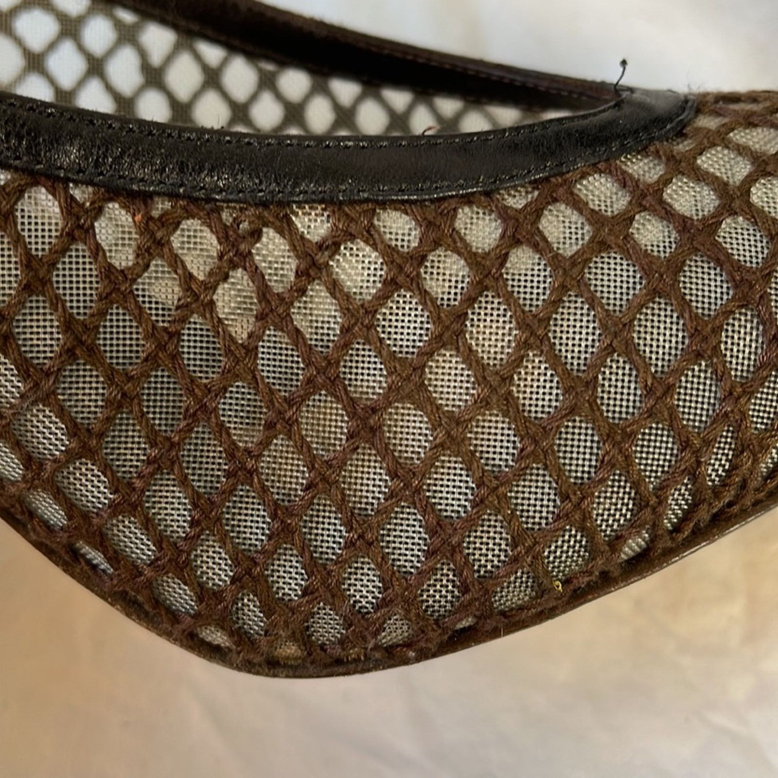 Other Guillaume Hinfray Espresso Brown Fishnet Heels Size 6.5/37 Size US 6.5 / IT 36.5 - 13 Thumbnail
