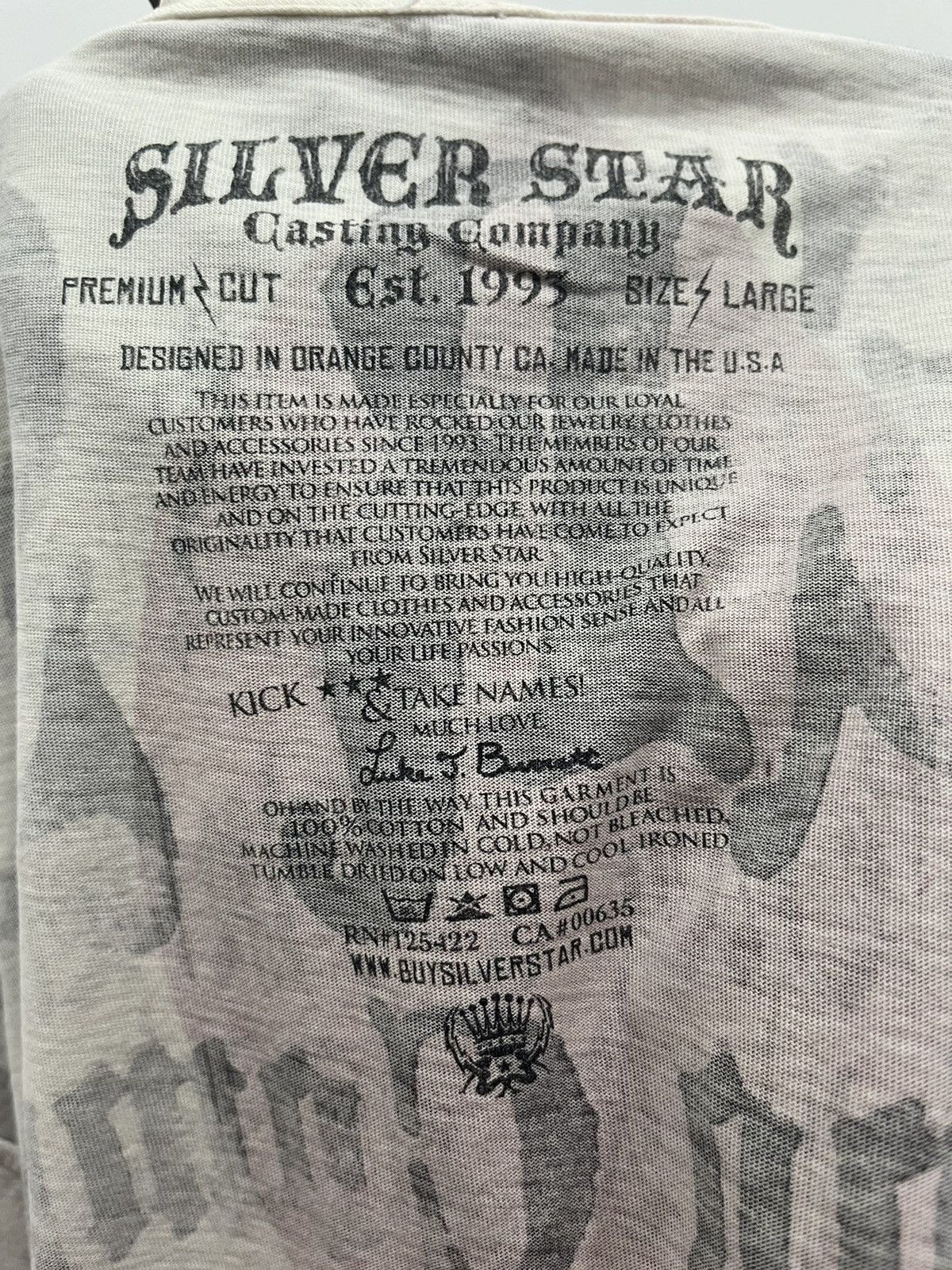 Japanese Brand FullPrint ArtDesign SilverStar 1993 Ifsixwasnine Style Tees Size US L / EU 52-54 / 3 - 6 Thumbnail