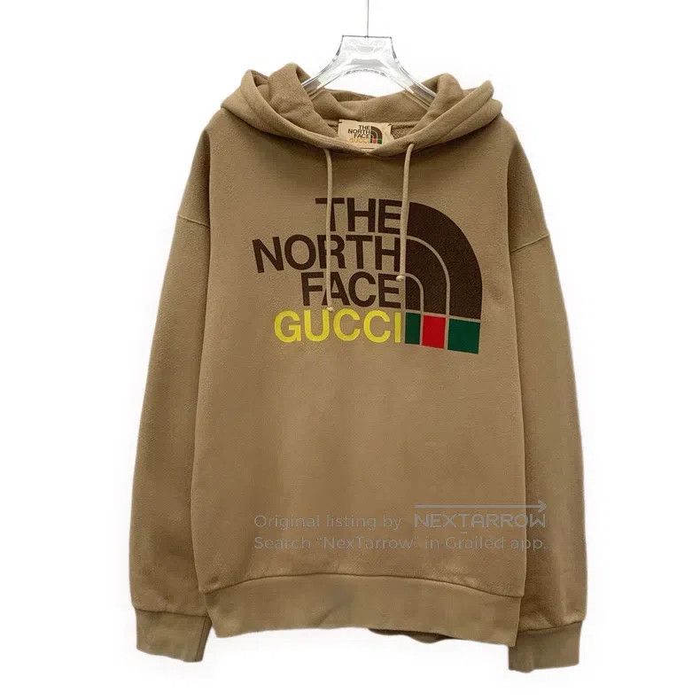 Gucci Gucci Brown logo letter printed cotton hooded drawstring l Size US XS / EU 42 / 0 - 1 Thumbnail