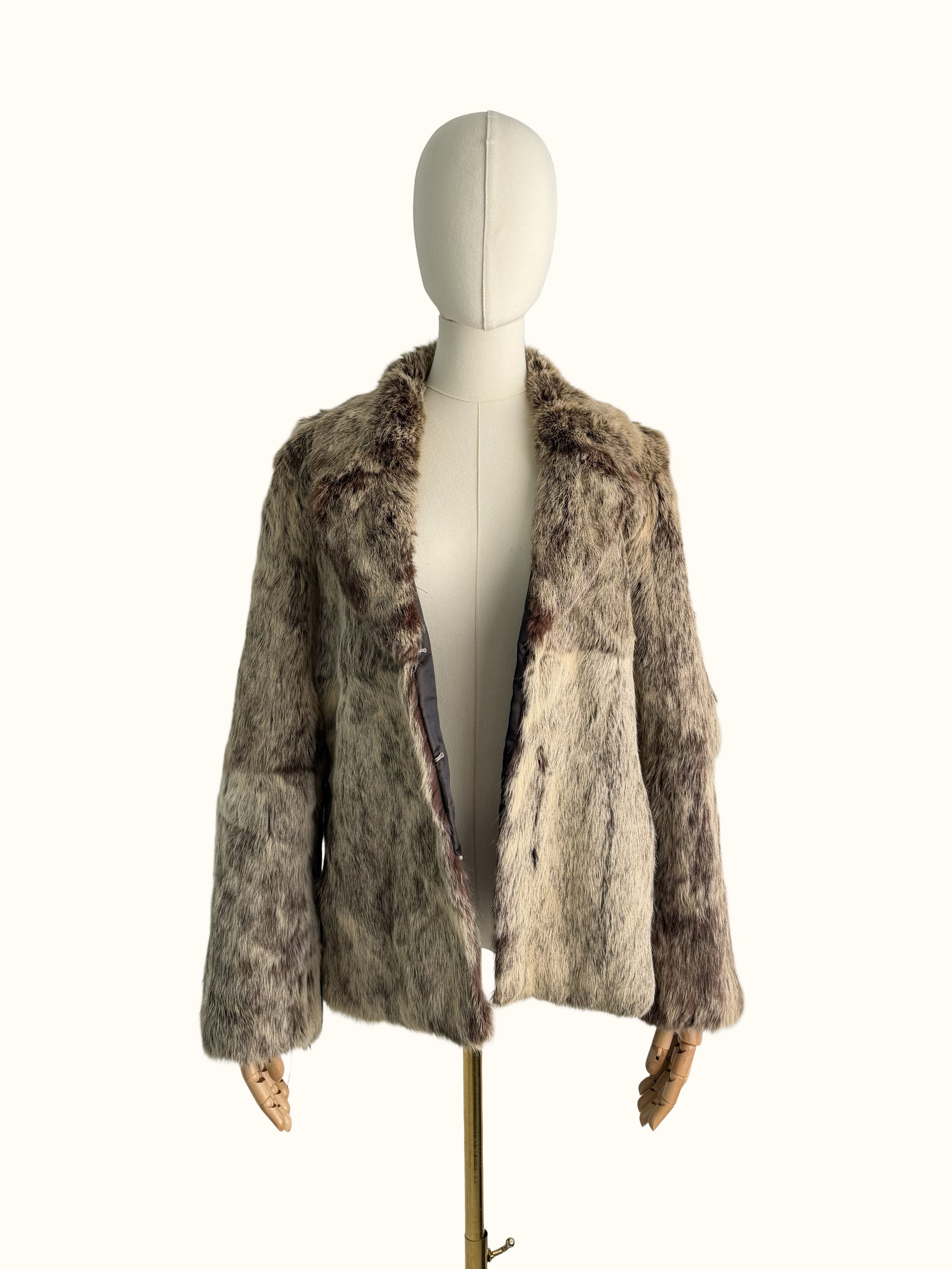 Vintage Vintage Real Fur Jacket Luxury Cropped Coat Winter Glam Size M / US 6-8 / IT 42-44 - 3 Thumbnail