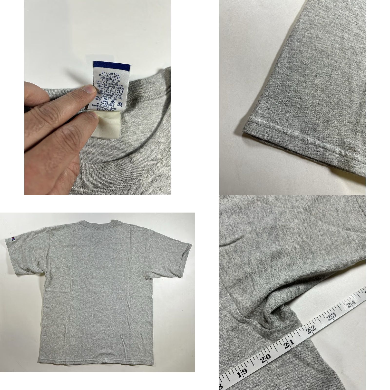 Champion VINTAGE Champion Villanova Wildcats Baseball Property Of Tee Large Gray Shirt Mens Size US L / EU 52-54 / 3 - 8 Thumbnail