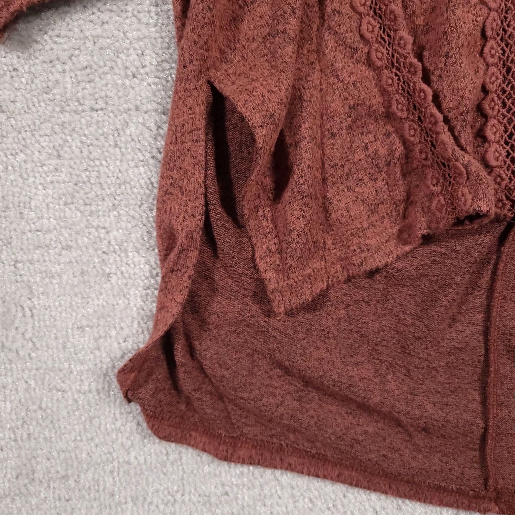 Miss Me Miss Me Knit Sweater Women's Small Brown Boho Tasseled High Low Oversized Pullver? Size S / US 4 / IT 40 - 6 Thumbnail